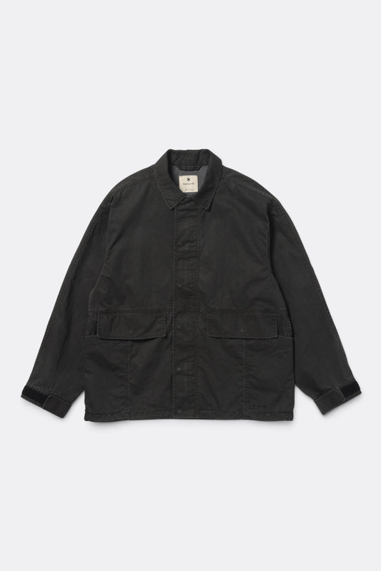 SNOW PEAK Pigment Washed Jacket Charcoal | Veste Ripstop Coton Délavée | Edgar Bdx
