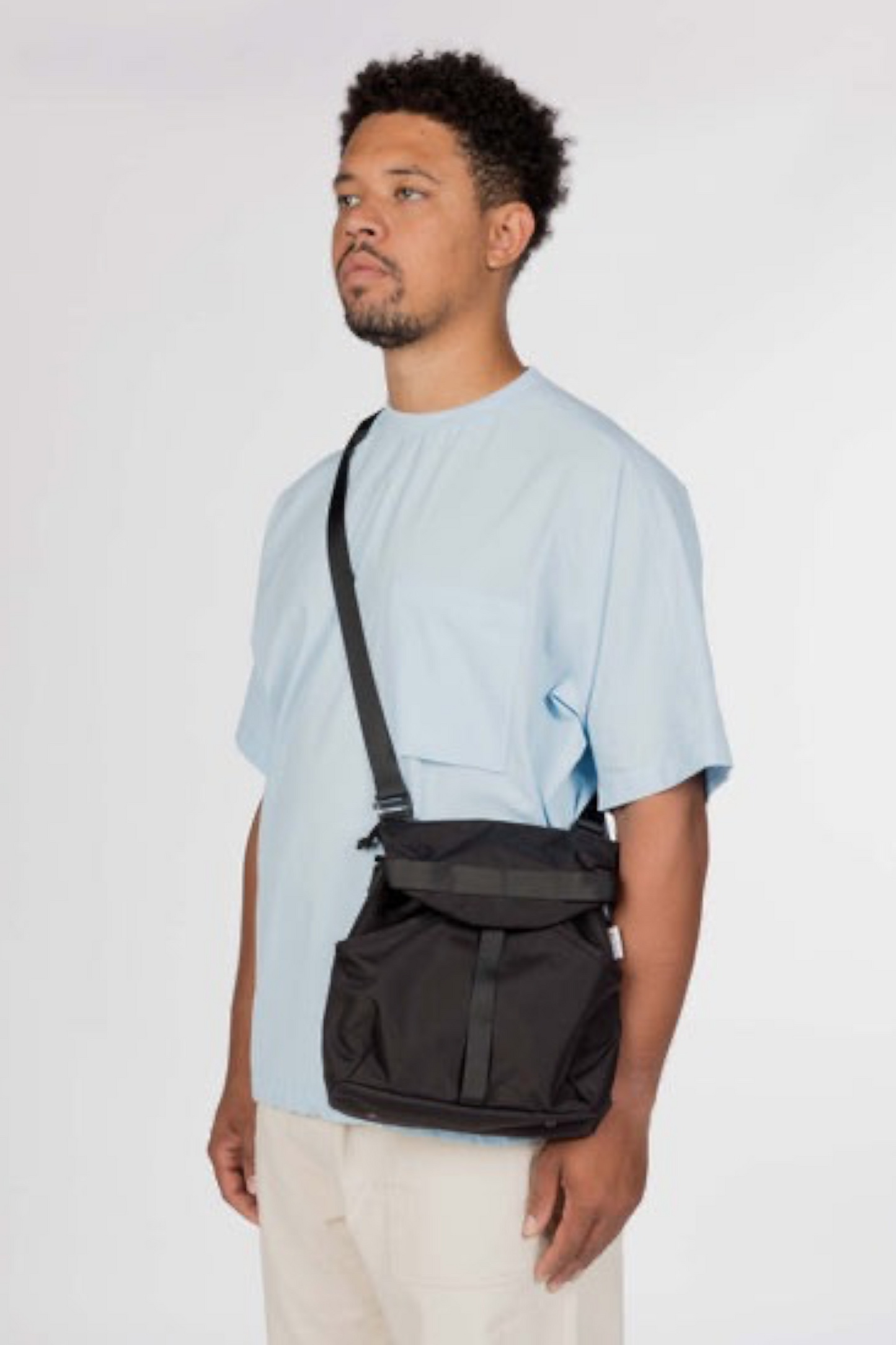 Snow Peak Recycled Cordura Shoulder Bag Black | Sac Bandoulière Cordura Recyclé | Edgar Bdx
