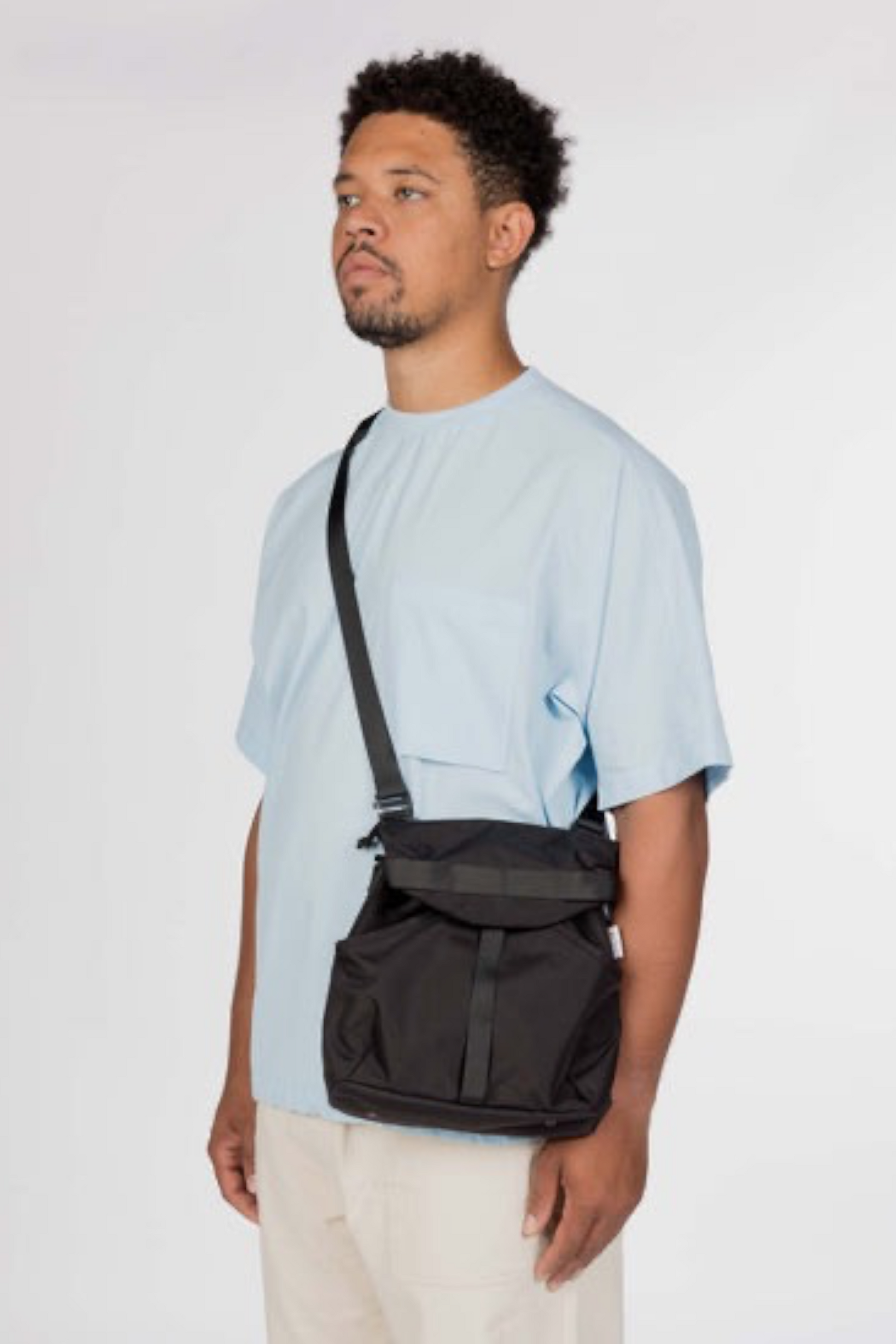 Snow Peak Recycled Cordura Shoulder Bag Black | Sac Bandoulière Cordura Recyclé | Edgar Bdx