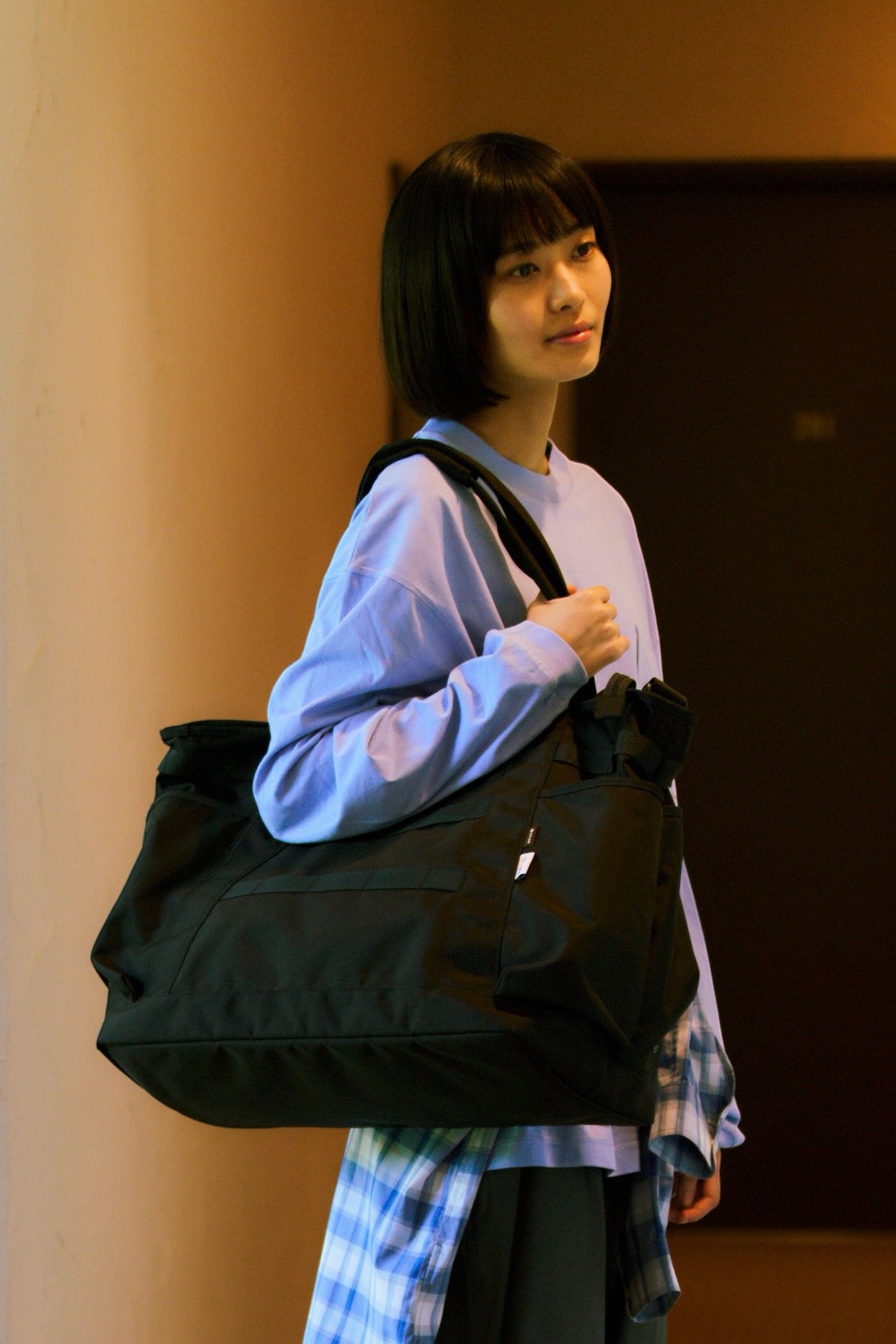 Snow Peak Recycled Cordura Tote Bag Black | Tote Nylon Cordura Recyclé Autoportant | Edgar Bdx