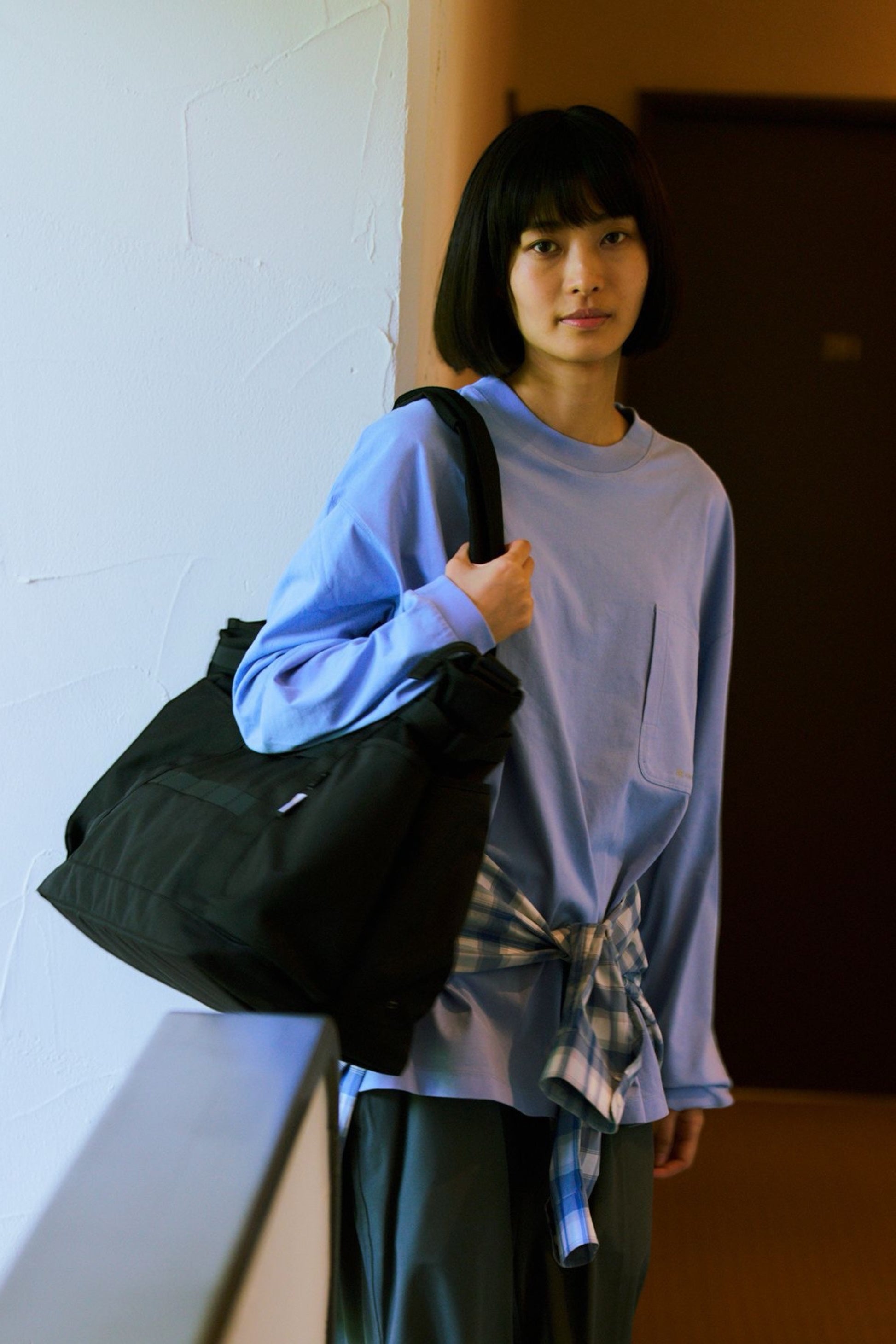 Snow Peak Recycled Cordura Tote Bag Black | Tote Nylon Cordura Recyclé Autoportant | Edgar Bdx