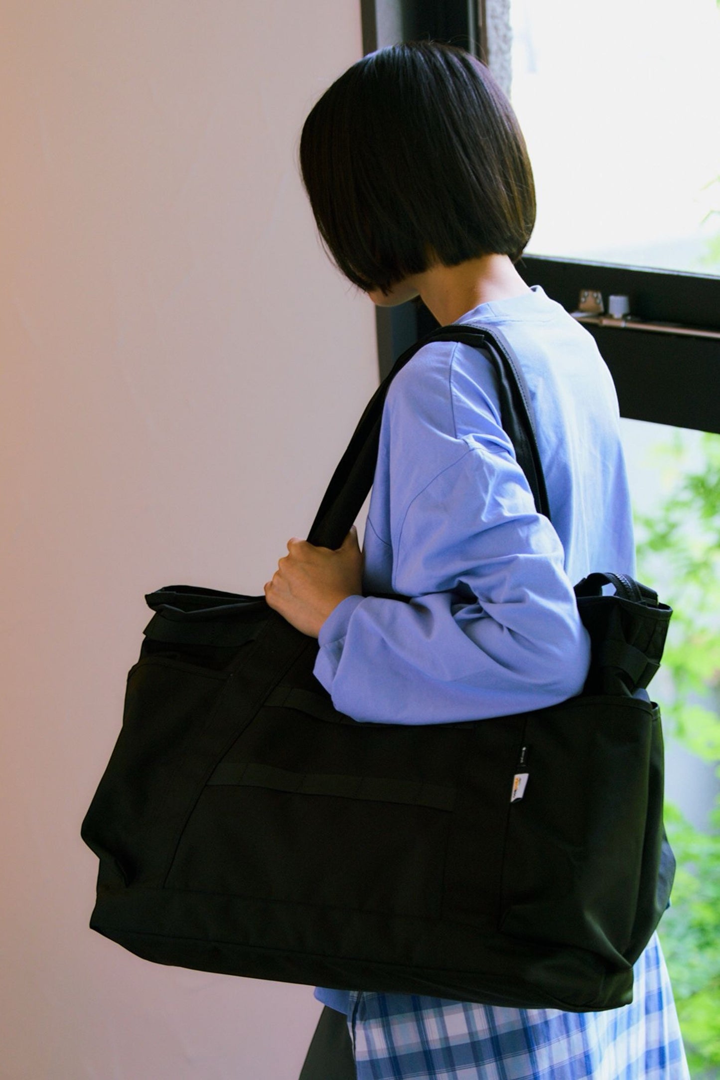 Snow Peak Recycled Cordura Tote Bag Black | Tote Nylon Cordura Recyclé Autoportant | Edgar Bdx