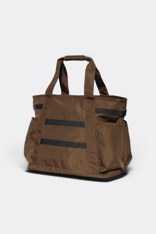 Snow Peak Recycled Cordura Tote Bag Brown | Tote Nylon Cordura Recyclé Autoportant | Edgar Bdx