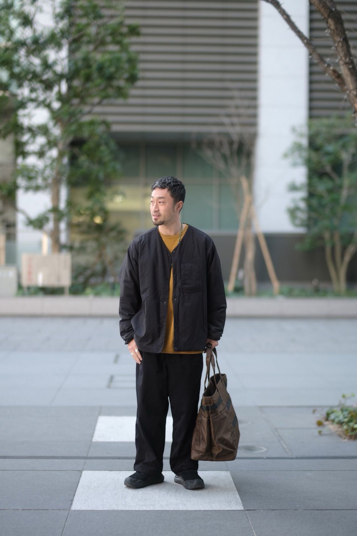 Snow Peak Recycled Cordura Tote Bag Brown | Tote Nylon Cordura Recyclé Autoportant | Edgar Bdx