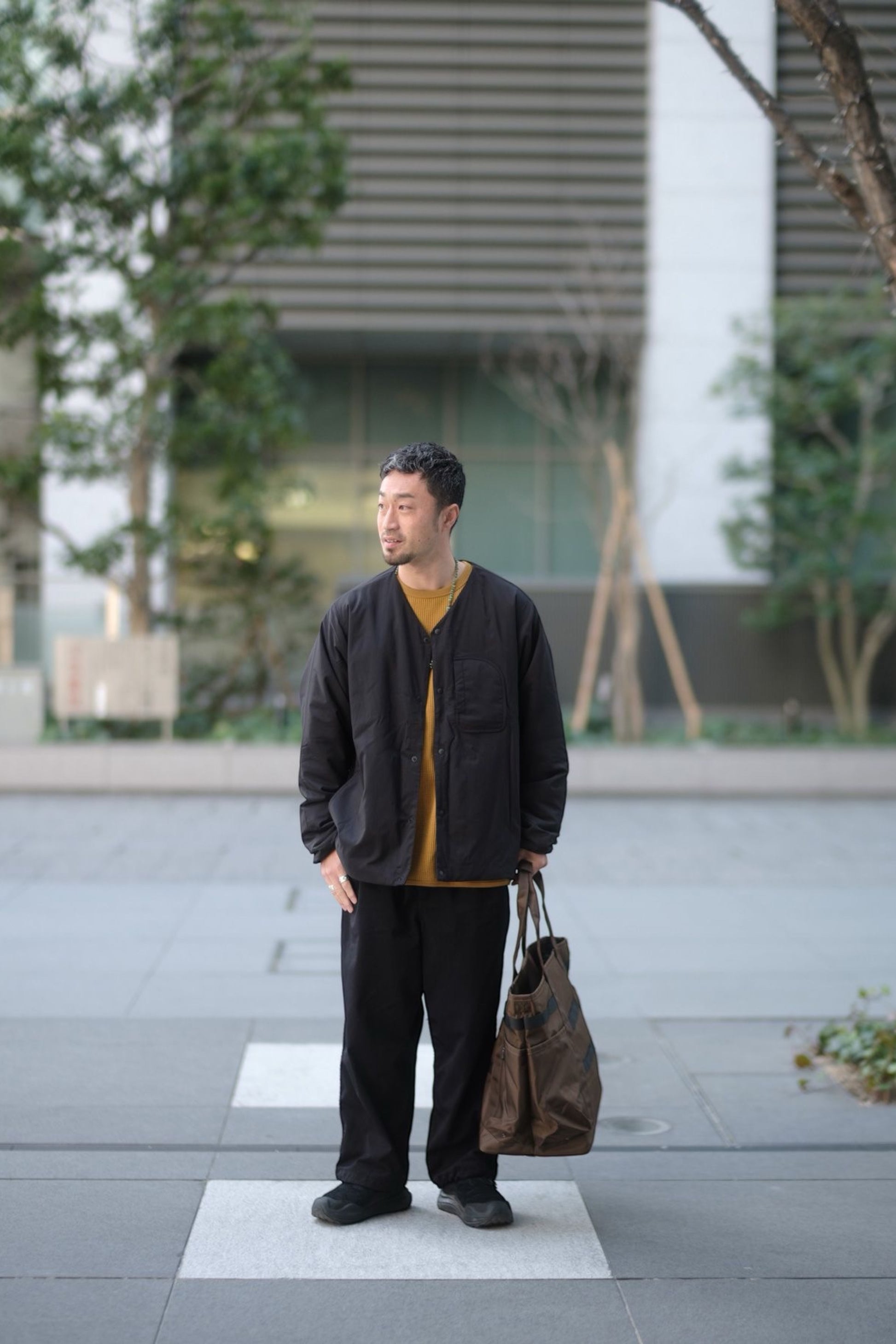 Snow Peak Recycled Cordura Tote Bag Brown | Tote Nylon Cordura Recyclé Autoportant | Edgar Bdx