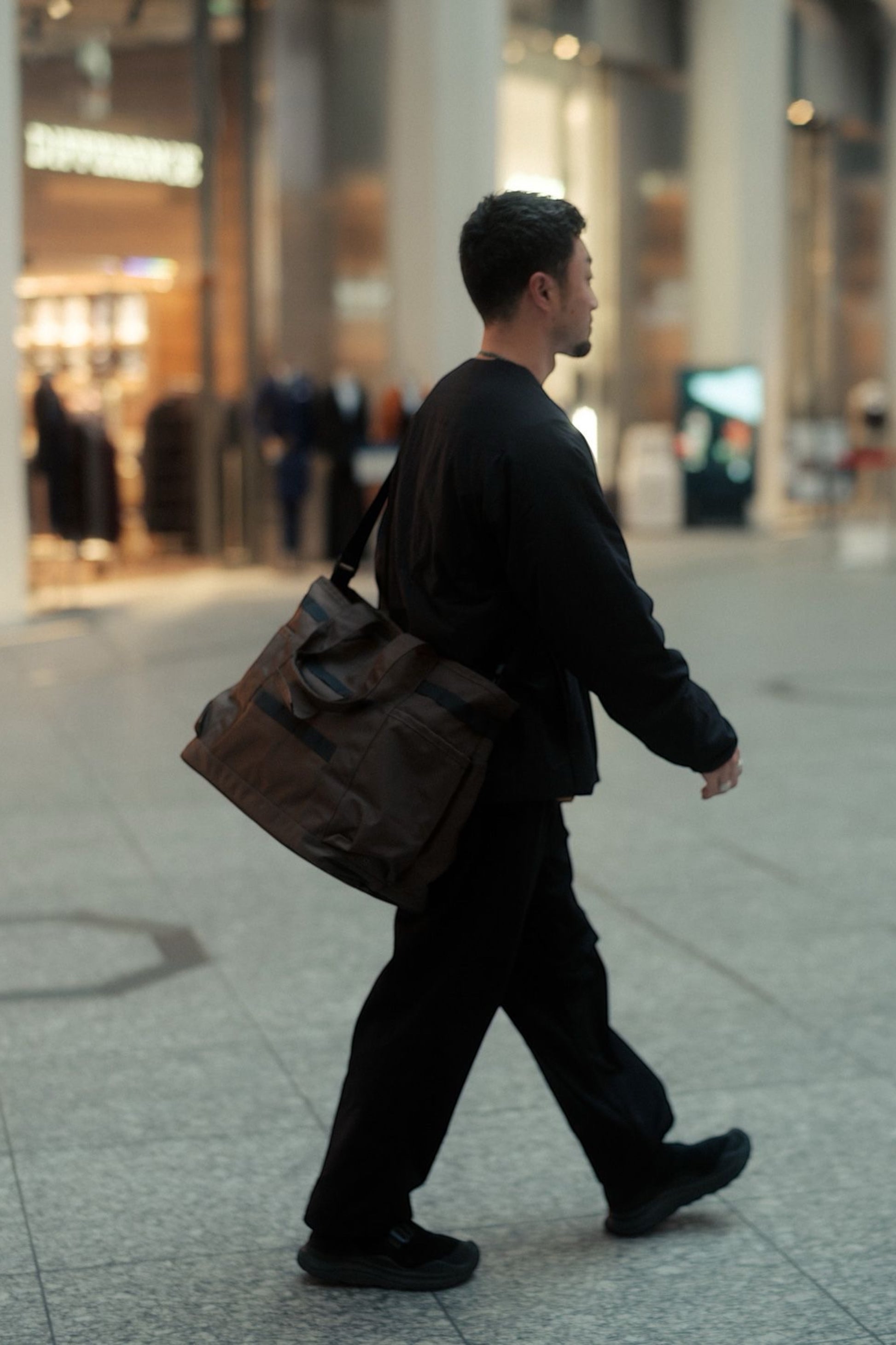 Snow Peak Recycled Cordura Tote Bag Brown | Tote Nylon Cordura Recyclé Autoportant | Edgar Bdx