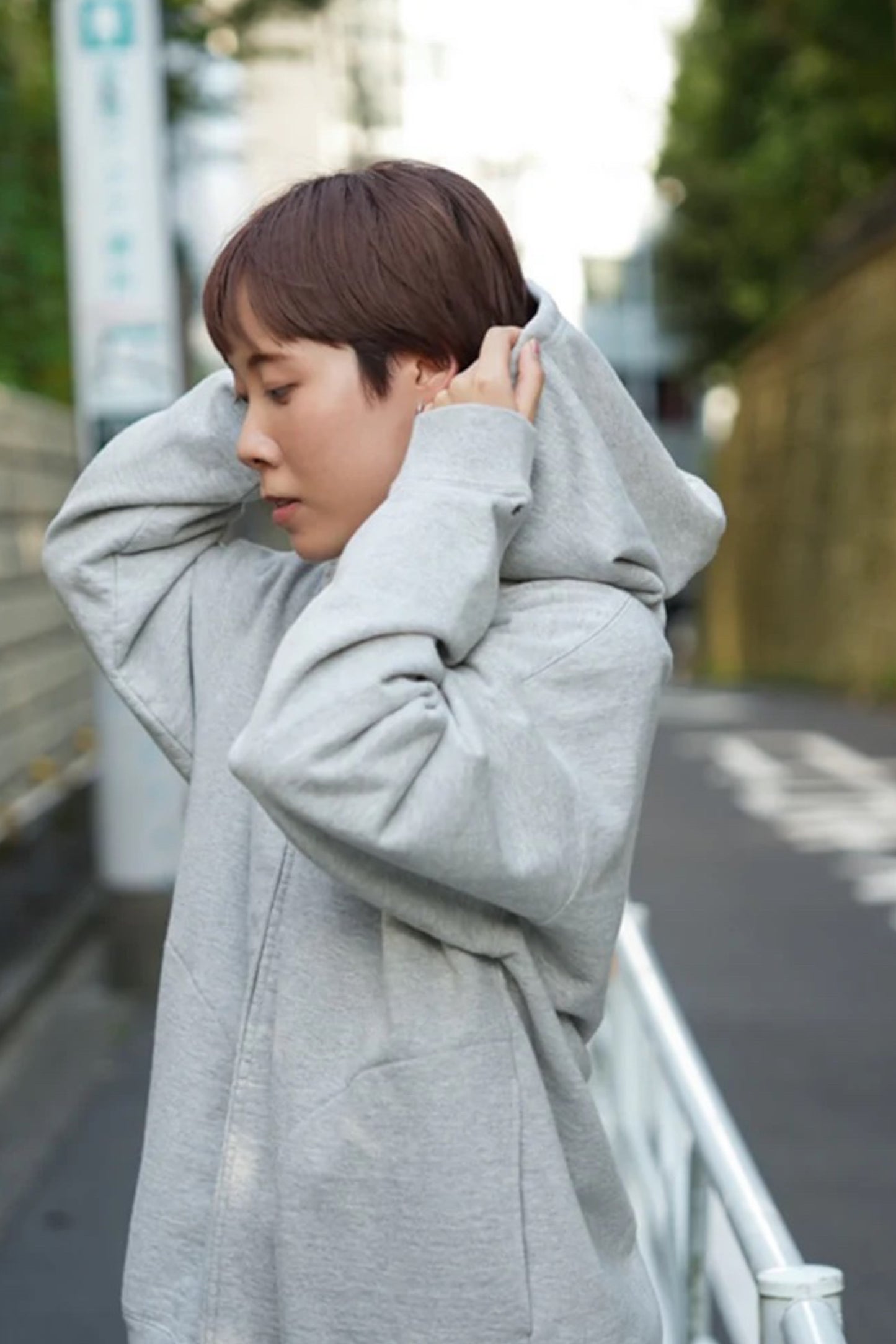 Snow Peak - Recycled Cotton Zip Up Hoodie (Mid Grey)