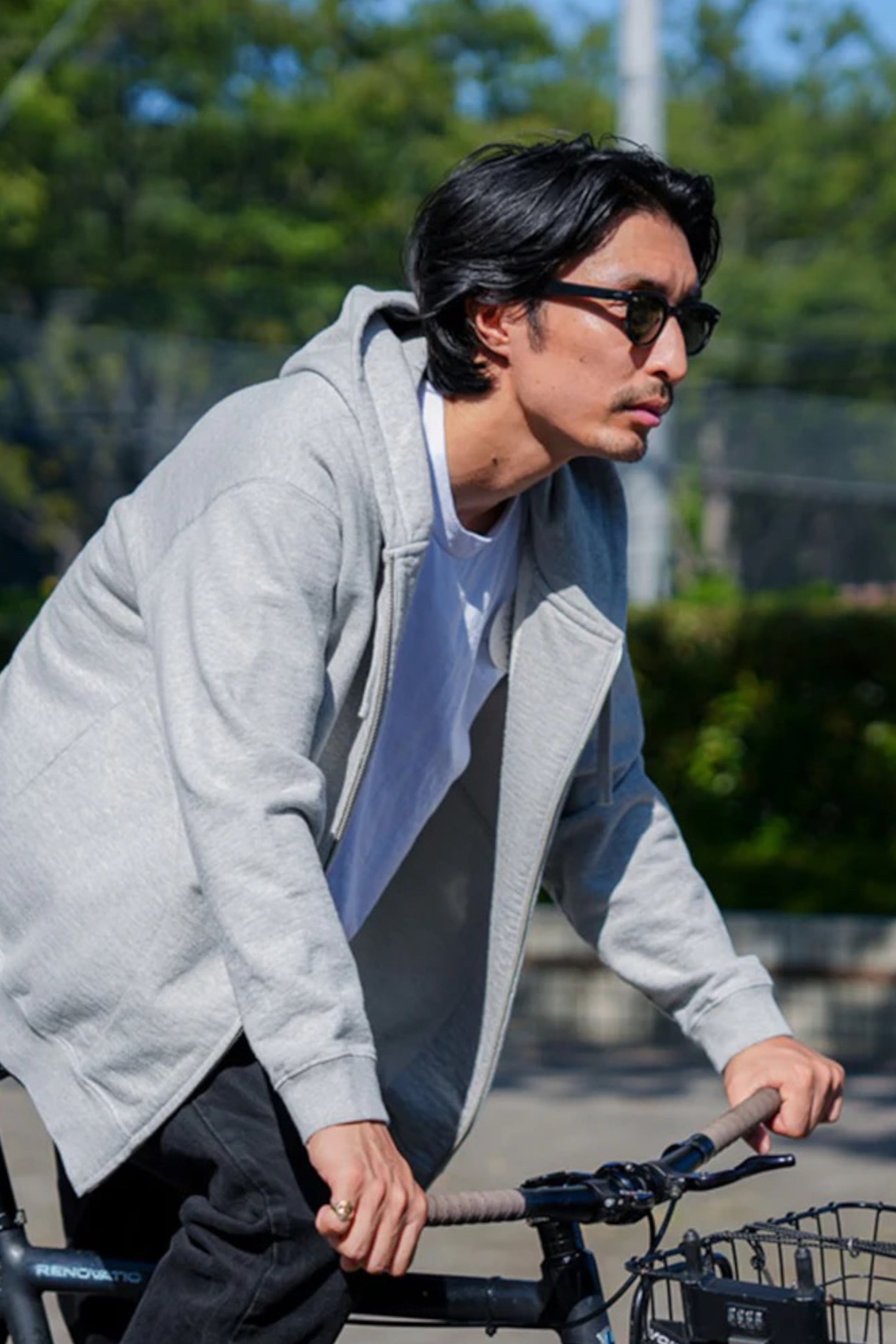 Snow Peak - Recycled Cotton Zip Up Hoodie (Mid Grey)