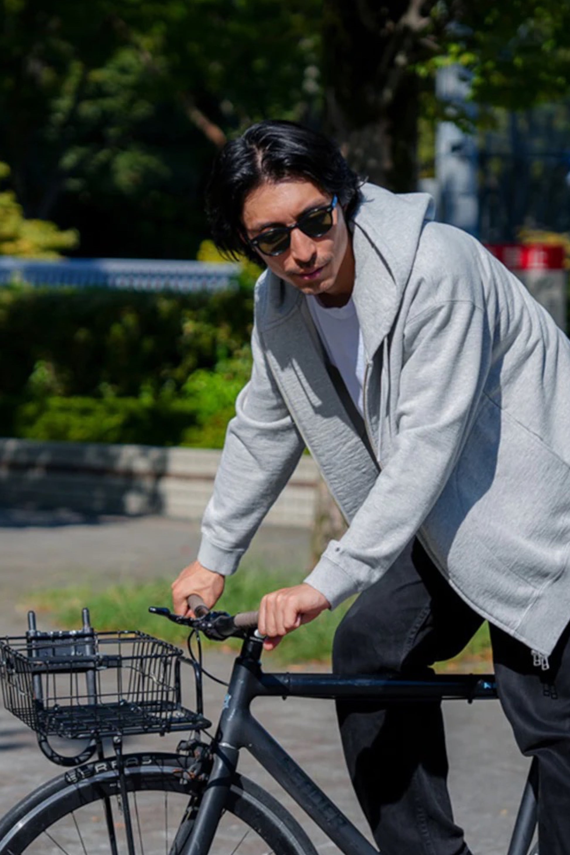 Snow Peak - Recycled Cotton Zip Up Hoodie (Mid Grey)