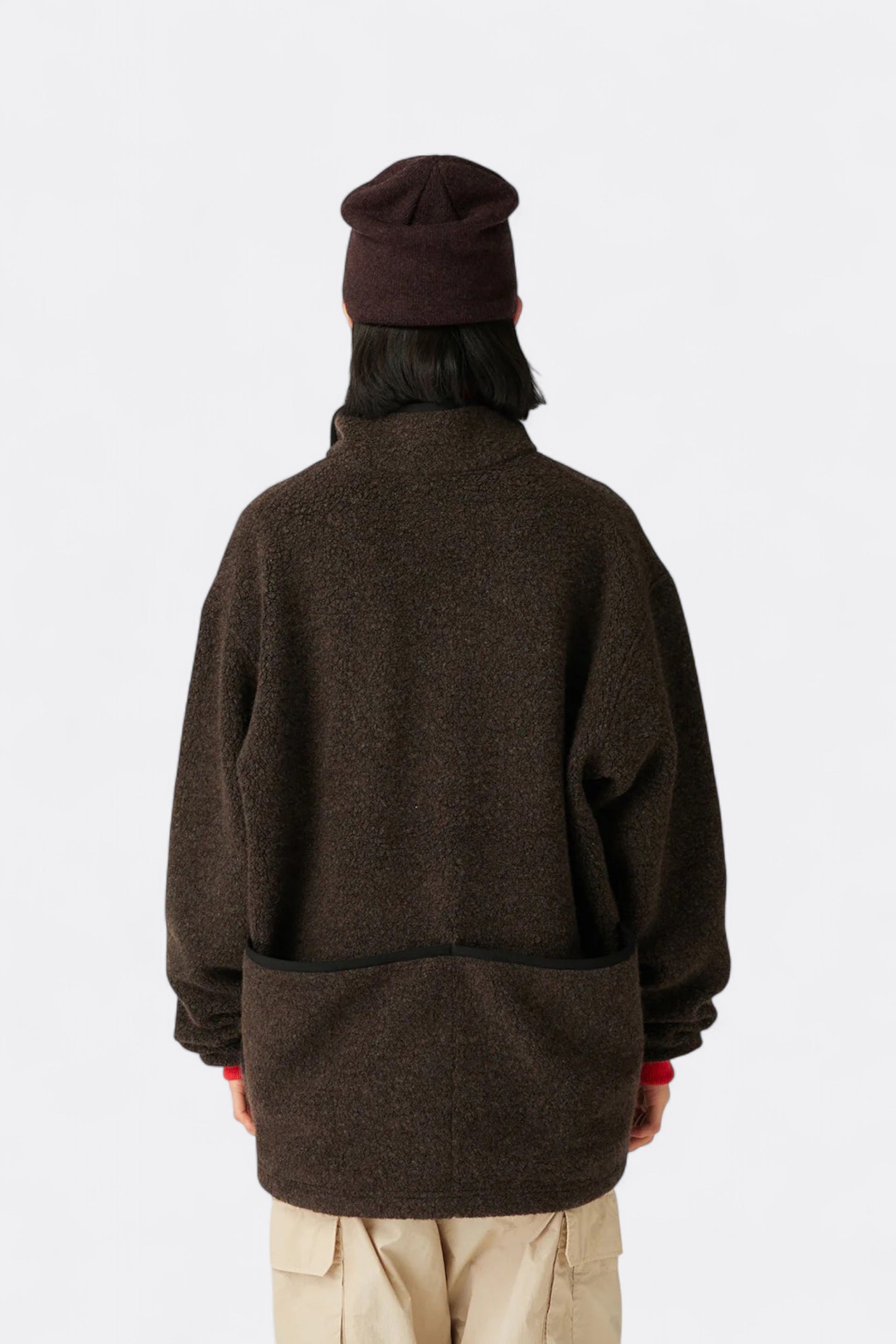 Snow Peak - Recycled Wool Boa Pullover (Dark Brown)