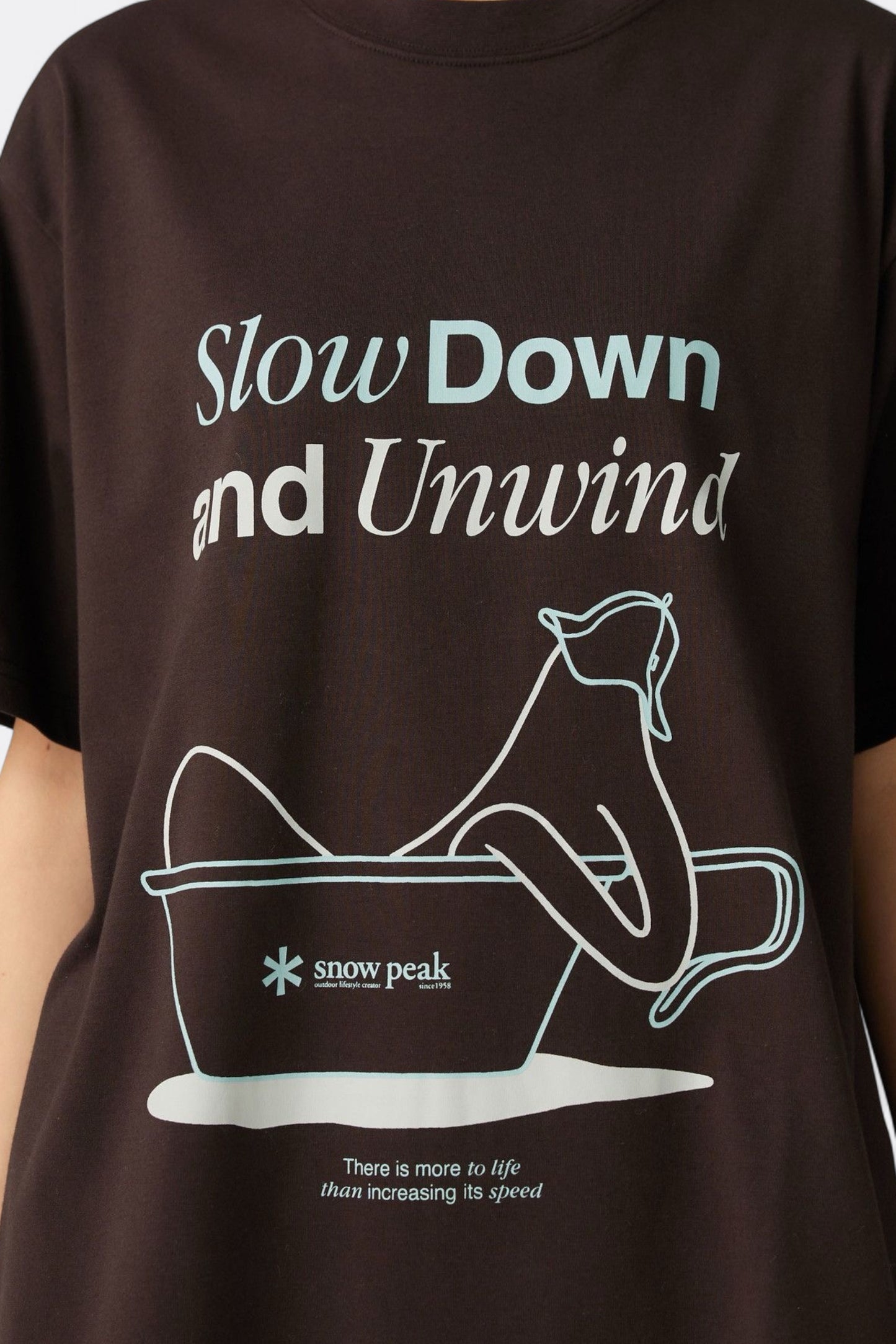 Snow Peak - Relaxation T-Shirt (Dark Brown)