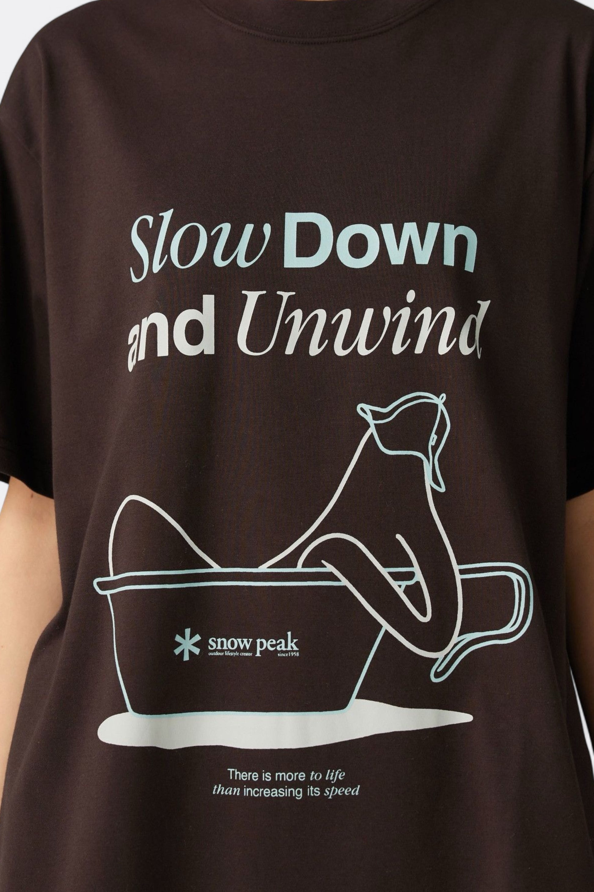 Snow Peak - Relaxation T-Shirt (Dark Brown)