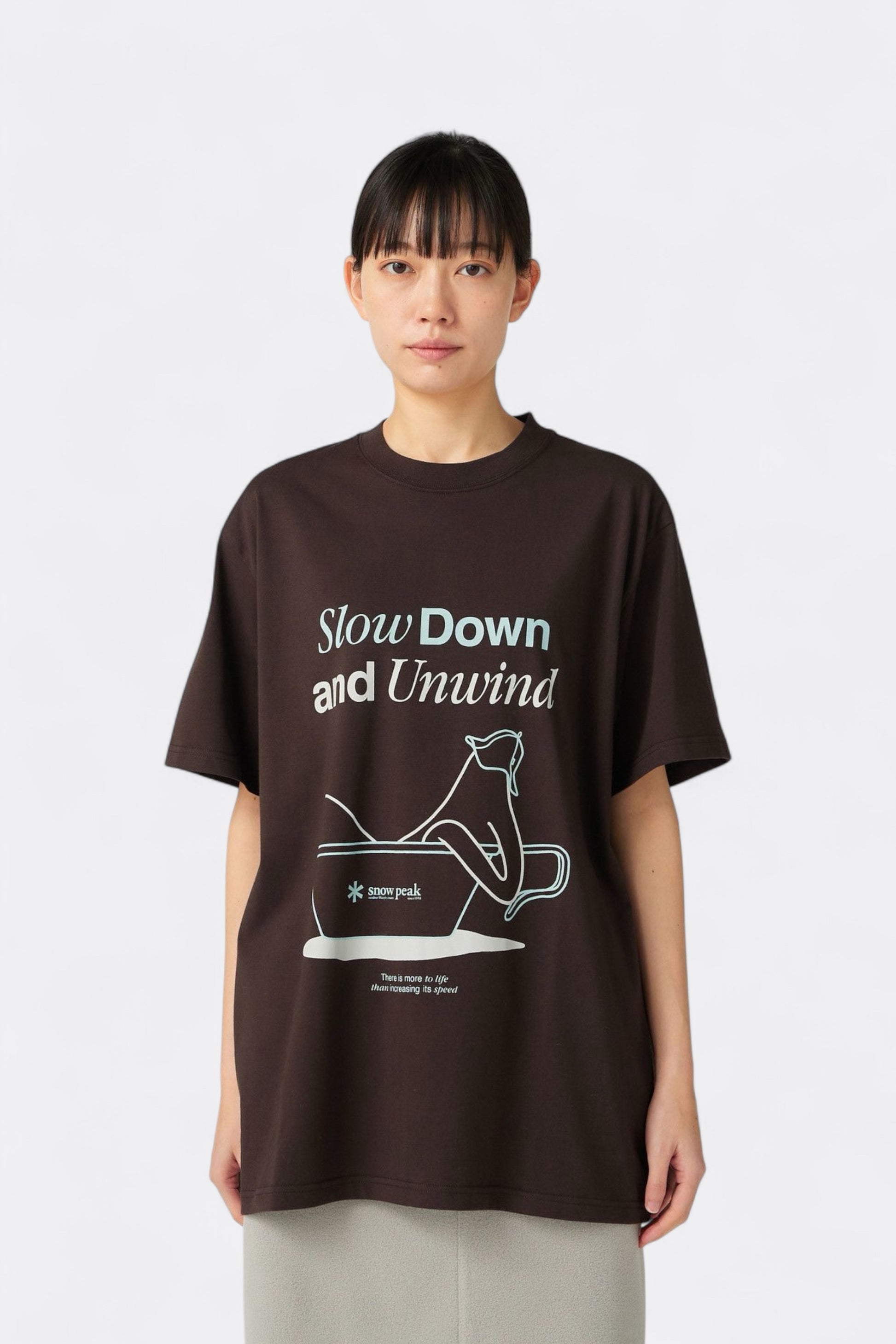 Snow Peak - Relaxation T-Shirt (Dark Brown)