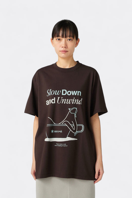 Snow Peak - Relaxation T-Shirt (Dark Brown)