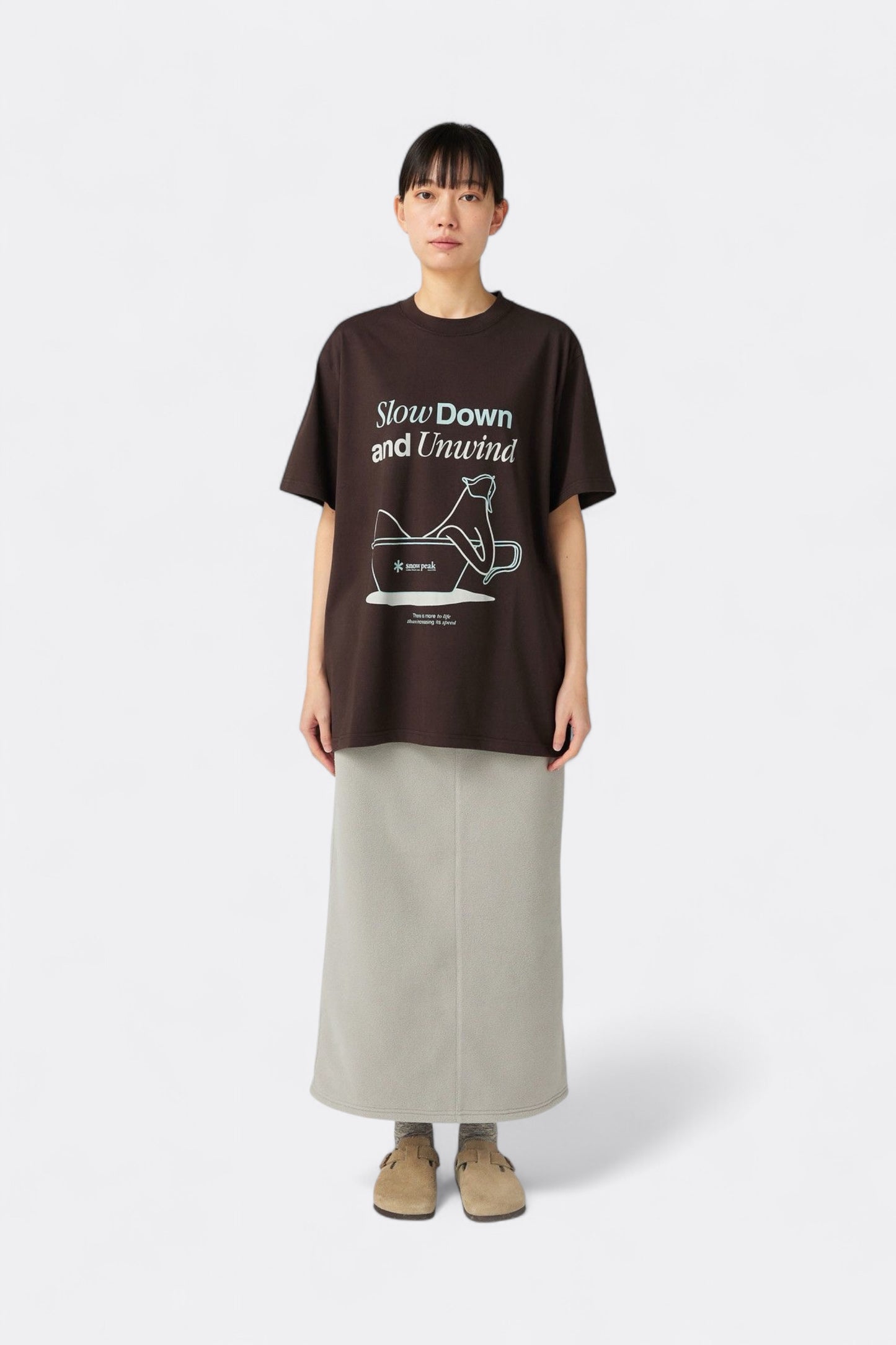 Snow Peak - Relaxation T-Shirt (Dark Brown)