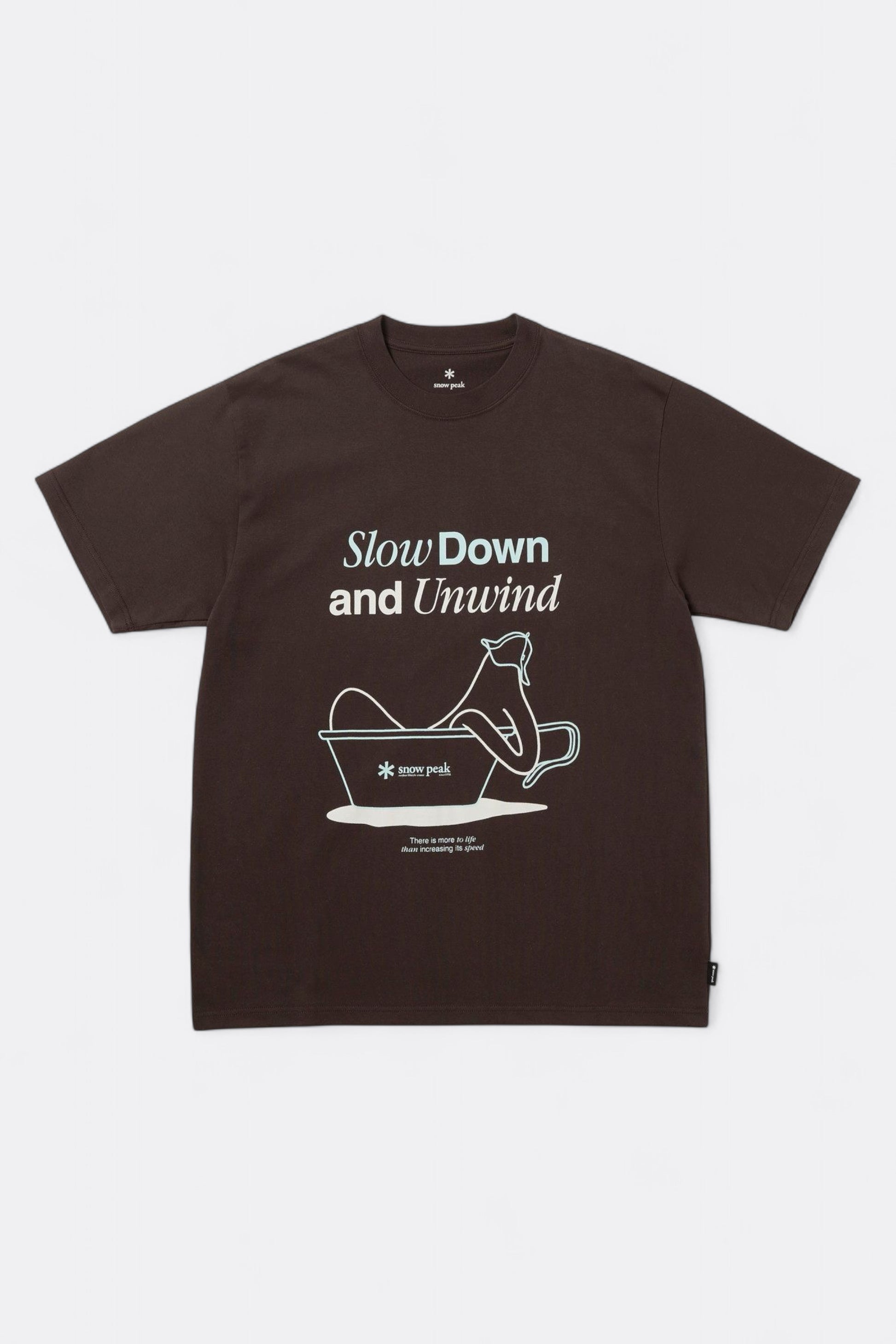 Snow Peak - Relaxation T-Shirt (Dark Brown)