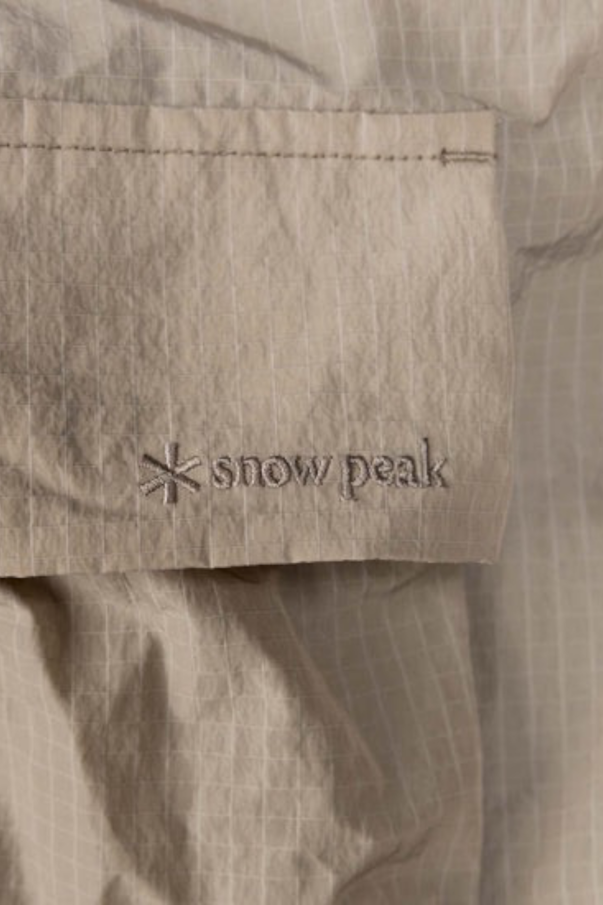 Snow Peak Ripstop Wrap Cross Bag Greige | Sac Bandoulière Nylon Ripstop | Edgar Bdx