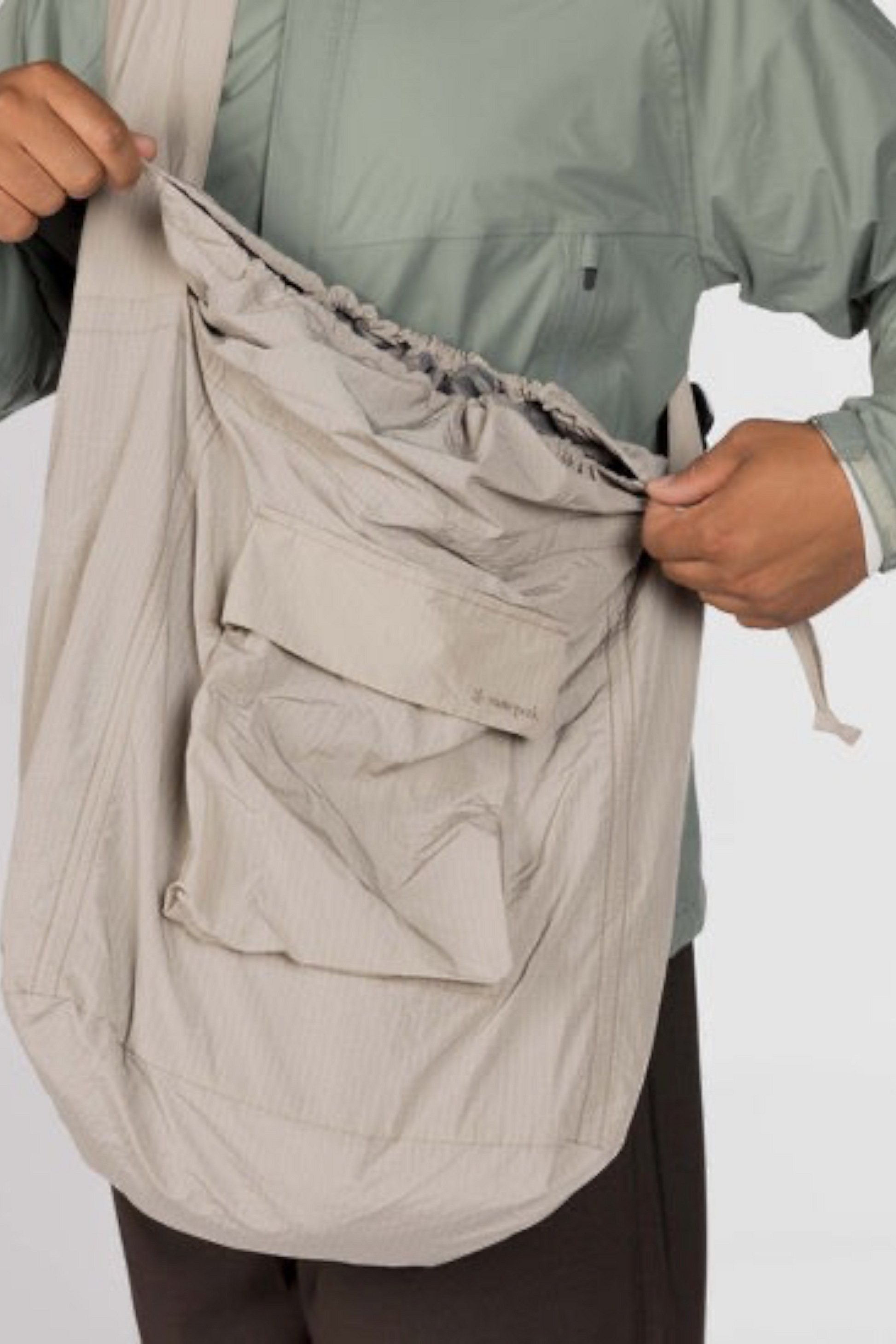 Snow Peak Ripstop Wrap Cross Bag Greige | Sac Bandoulière Nylon Ripstop | Edgar Bdx