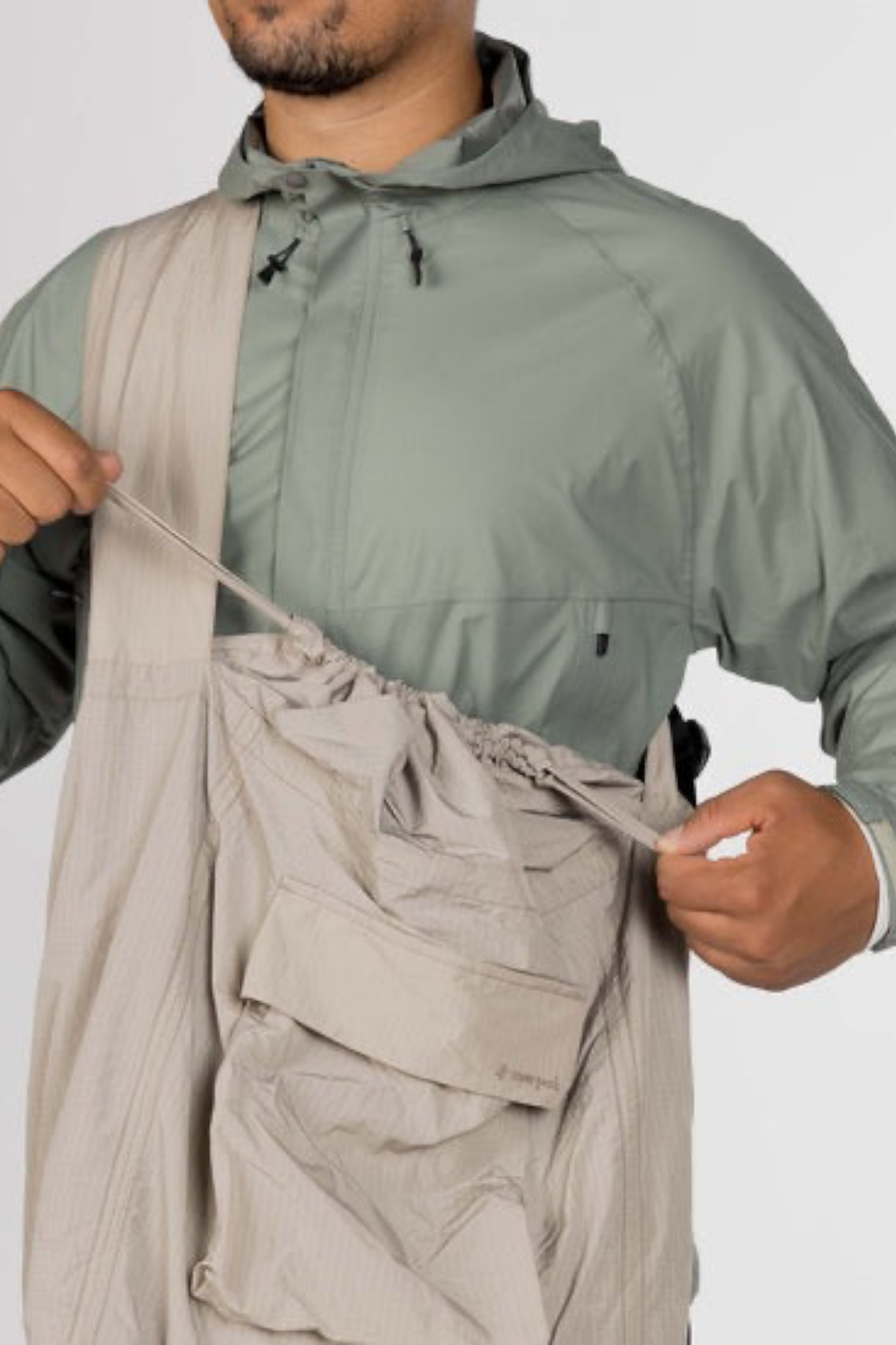 Snow Peak Ripstop Wrap Cross Bag Greige | Sac Bandoulière Nylon Ripstop | Edgar Bdx