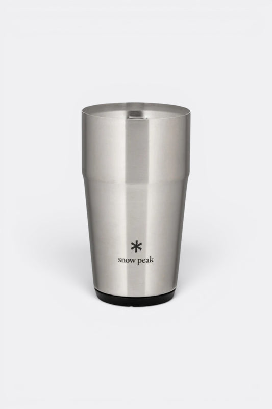 Snow Peak Shimo Tumbler 470 Silver | Gobelet Isotherme Empilable | Edgar Bdx