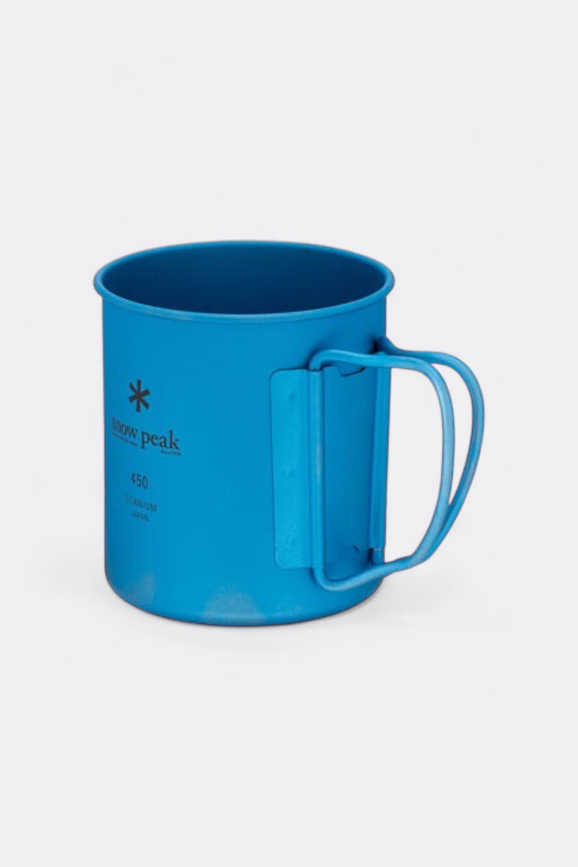 Snow Peak - Titanium Single Wall 450 Coloured Mug (Blue)