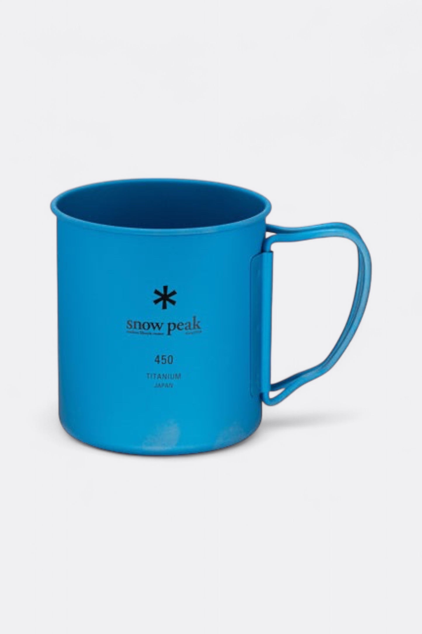 Snow Peak - Titanium Single Wall 450 Coloured Mug (Blue)