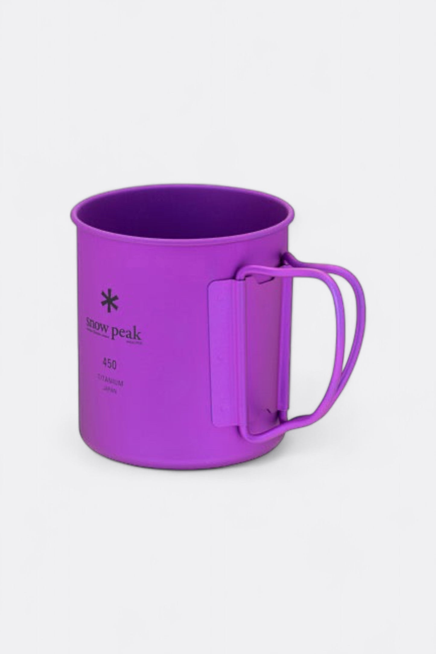 Snow Peak - Titanium Single Wall 450 Coloured Mug (Purple)