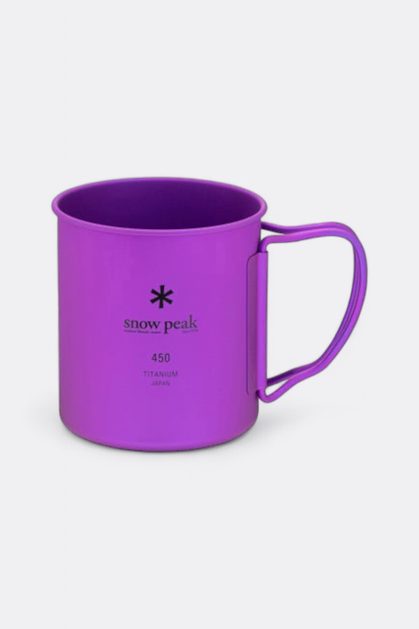 Snow Peak - Titanium Single Wall 450 Coloured Mug (Purple)