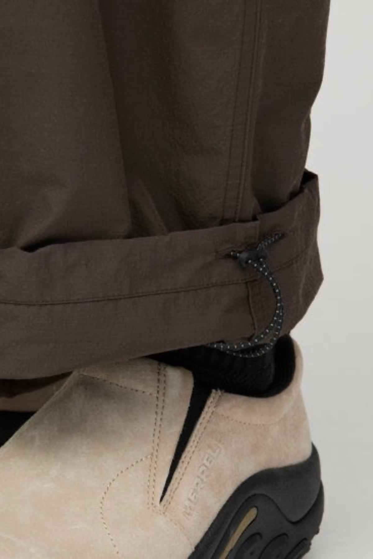 SNOW PEAK Wool Nylon Taffeta Trousers Dark Brown |Pantalon| Edgar Bdx