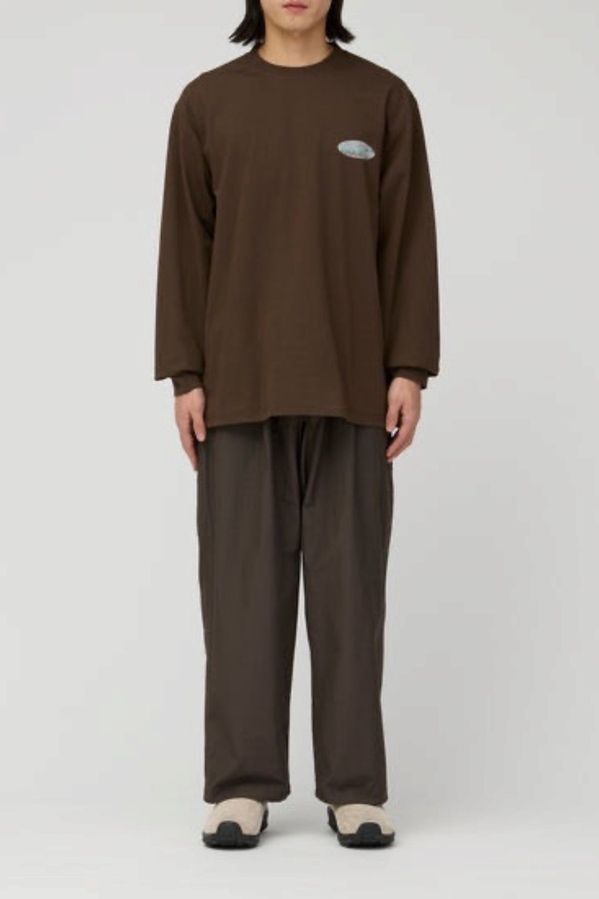 SNOW PEAK Wool Nylon Taffeta Trousers Dark Brown |Pantalon| Edgar Bdx