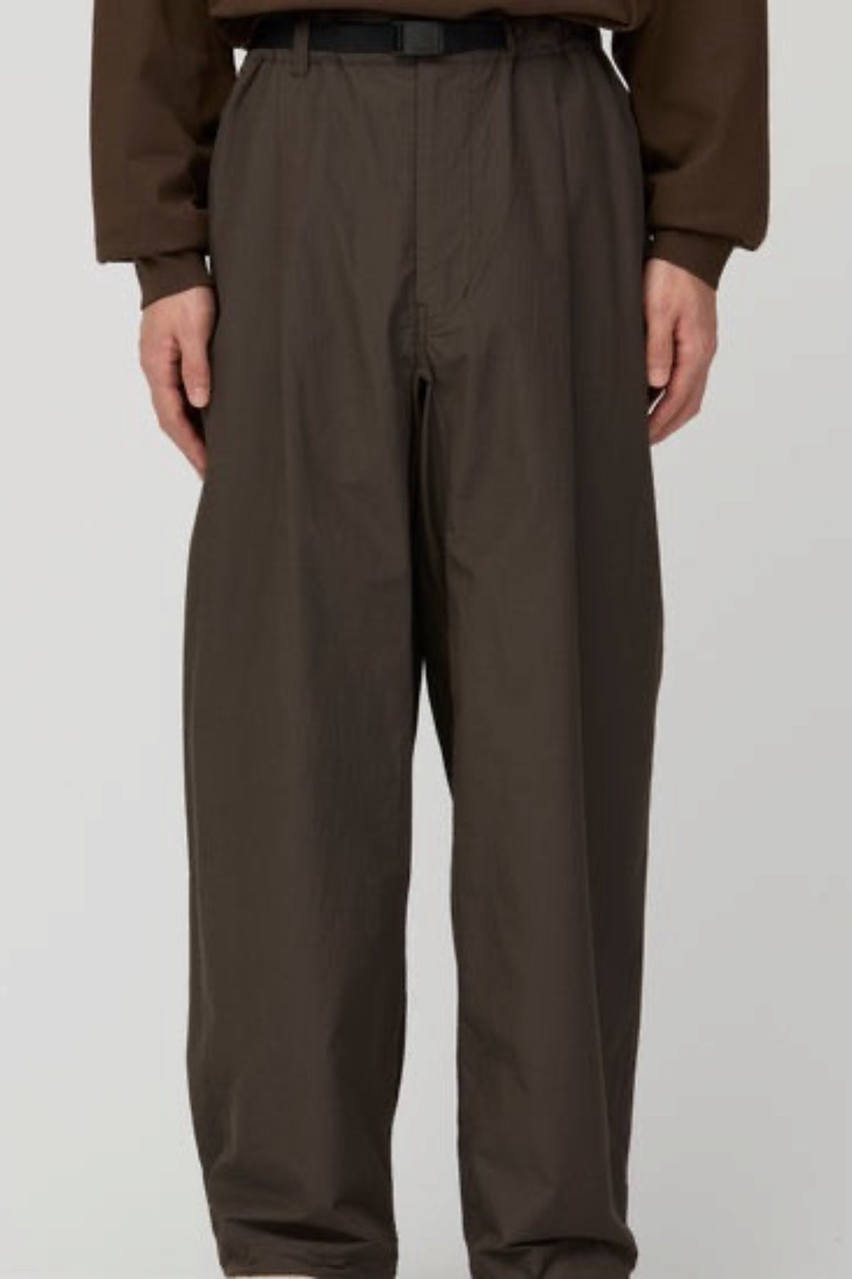 SNOW PEAK Wool Nylon Taffeta Trousers Dark Brown |Pantalon| Edgar Bdx
