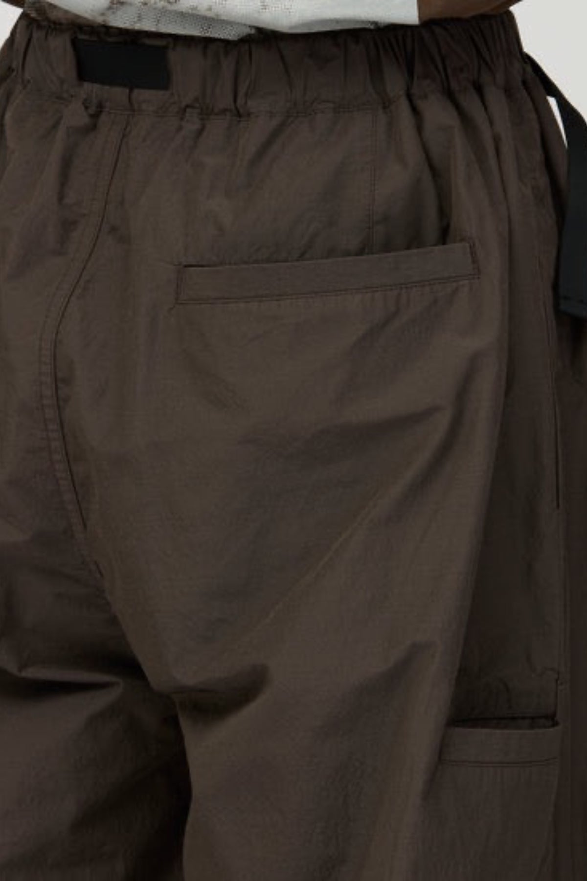 SNOW PEAK Wool Nylon Taffeta Trousers Dark Brown |Pantalon| Edgar Bdx