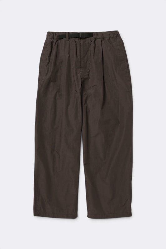 SNOW PEAK Wool Nylon Taffeta Trousers Dark Brown |Pantalon| Edgar Bdx