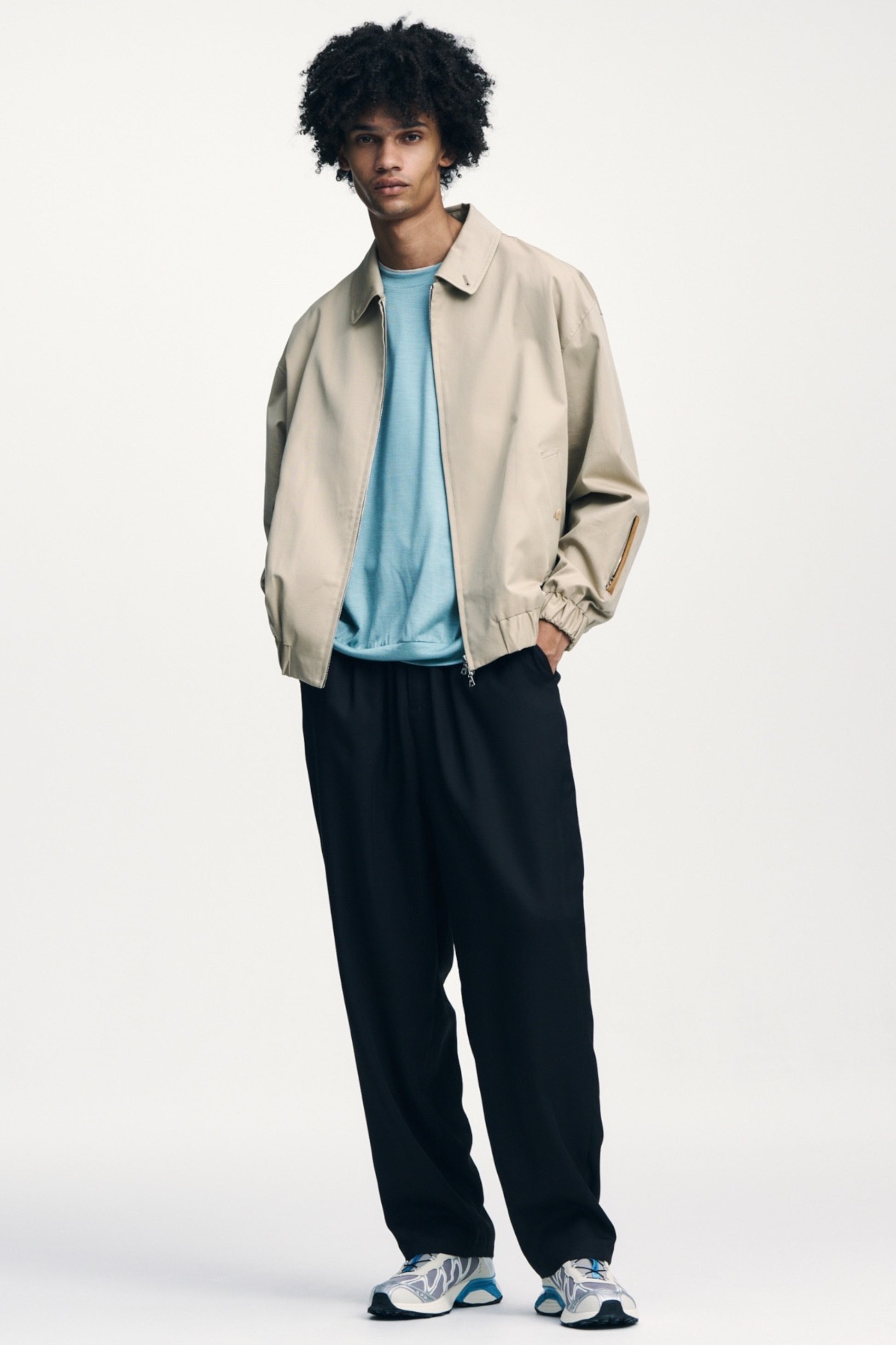 Sophnet Drape Tapered Bold Pants Black | Pantalon Lyocell Japon | Edgar Bdx