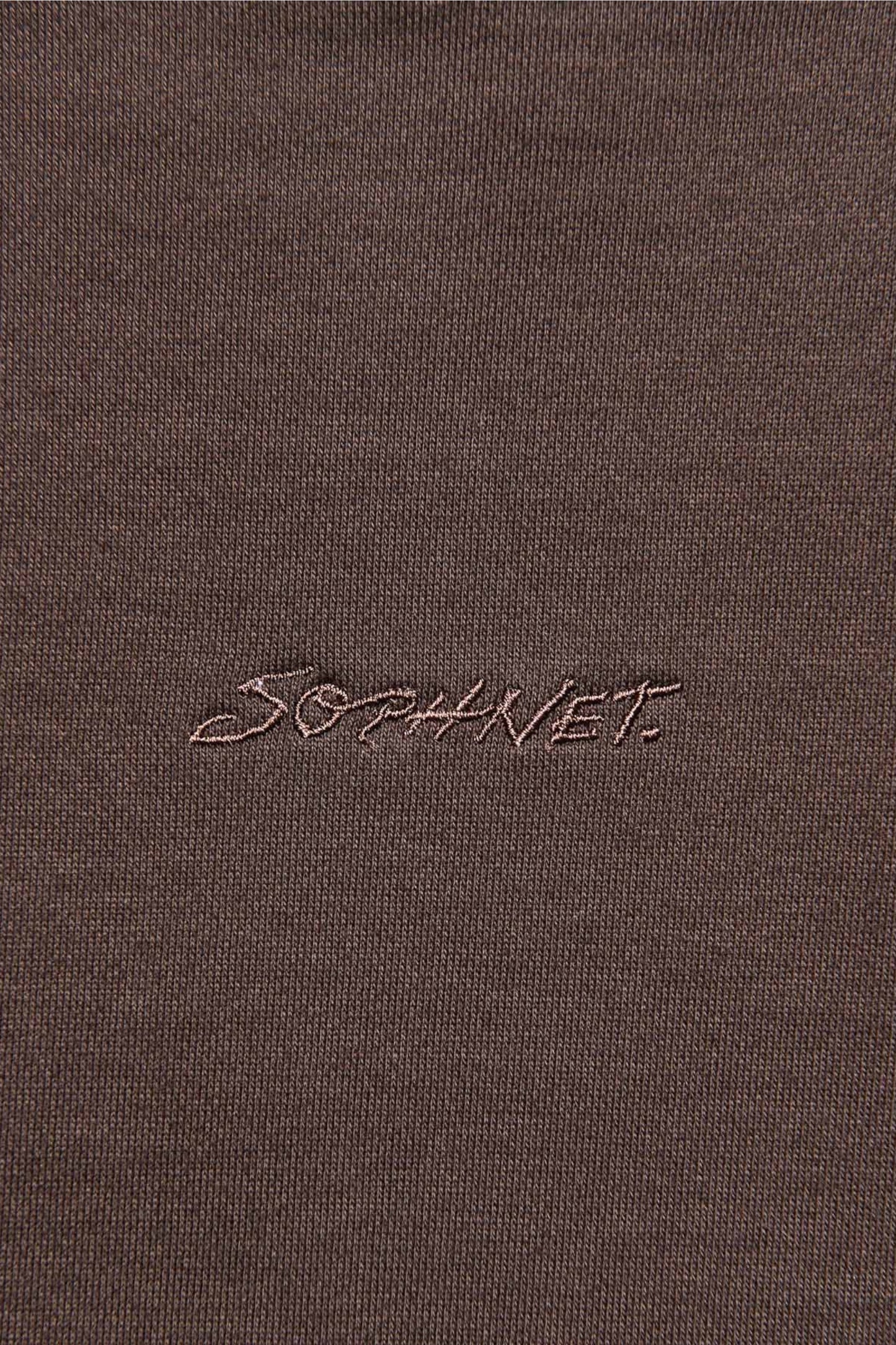 Sophnet Embroidery Sweatshirt Brown | Sweat French Terry Japon | Edgar Bdx