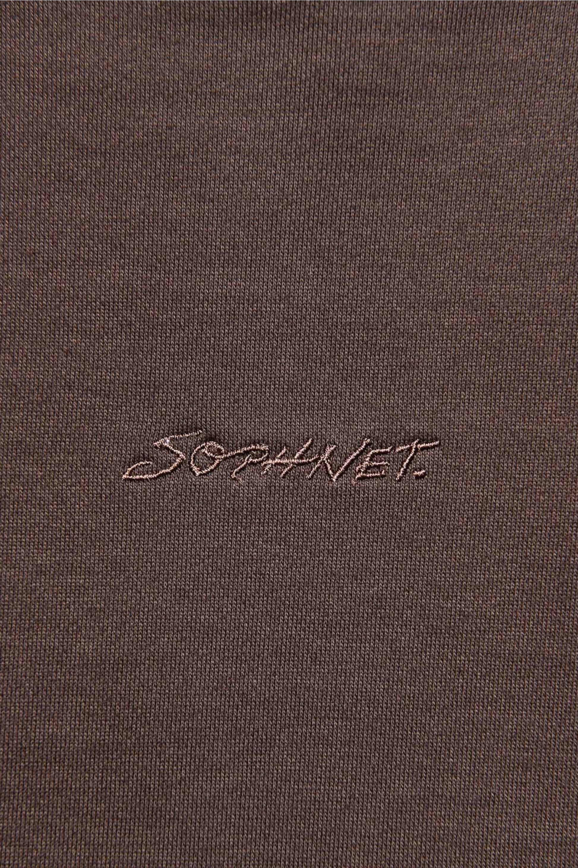Sophnet Embroidery Sweatshirt Brown | Sweat French Terry Japon | Edgar Bdx