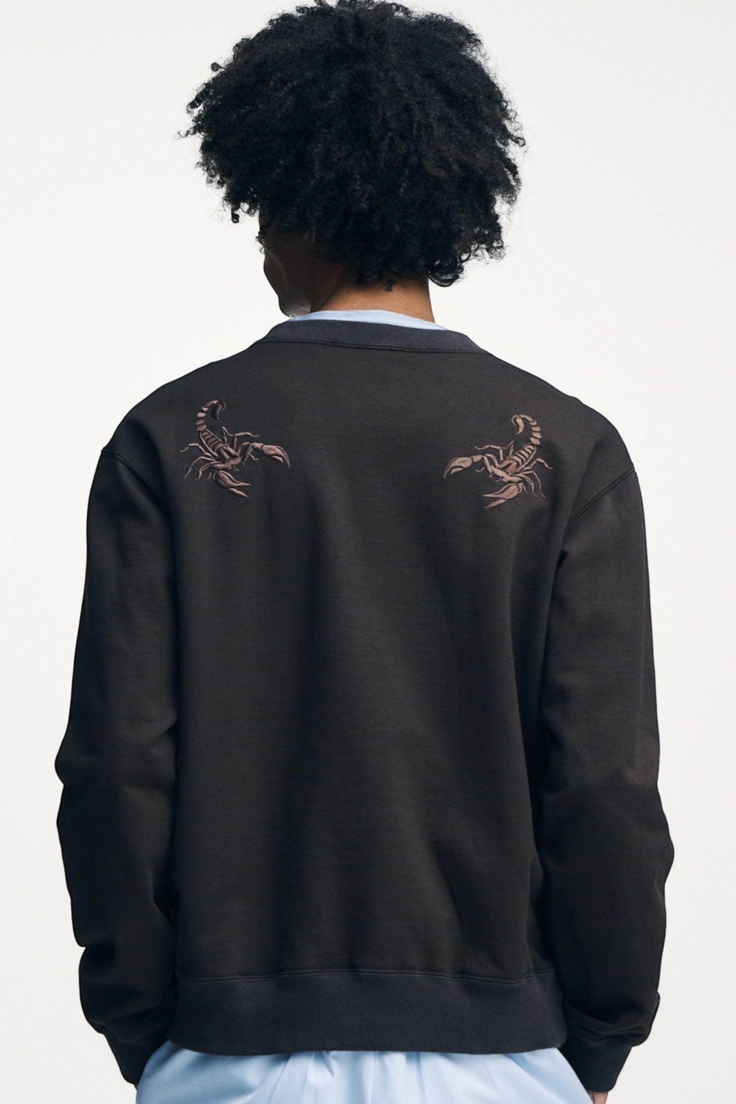 Sophnet Embroidery Sweatshirt Brown | Sweat French Terry Japon | Edgar Bdx