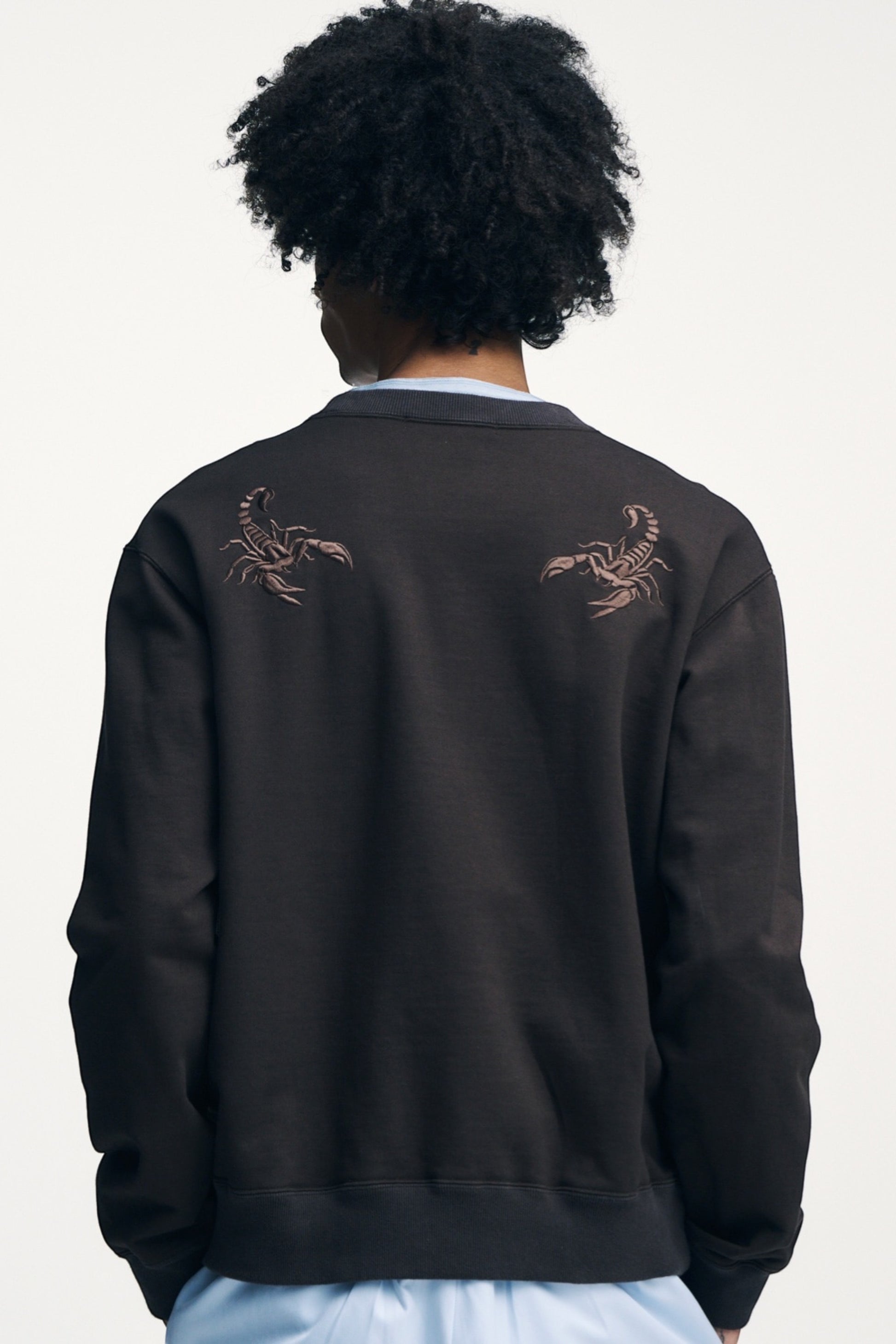 Sophnet Embroidery Sweatshirt Brown | Sweat French Terry Japon | Edgar Bdx