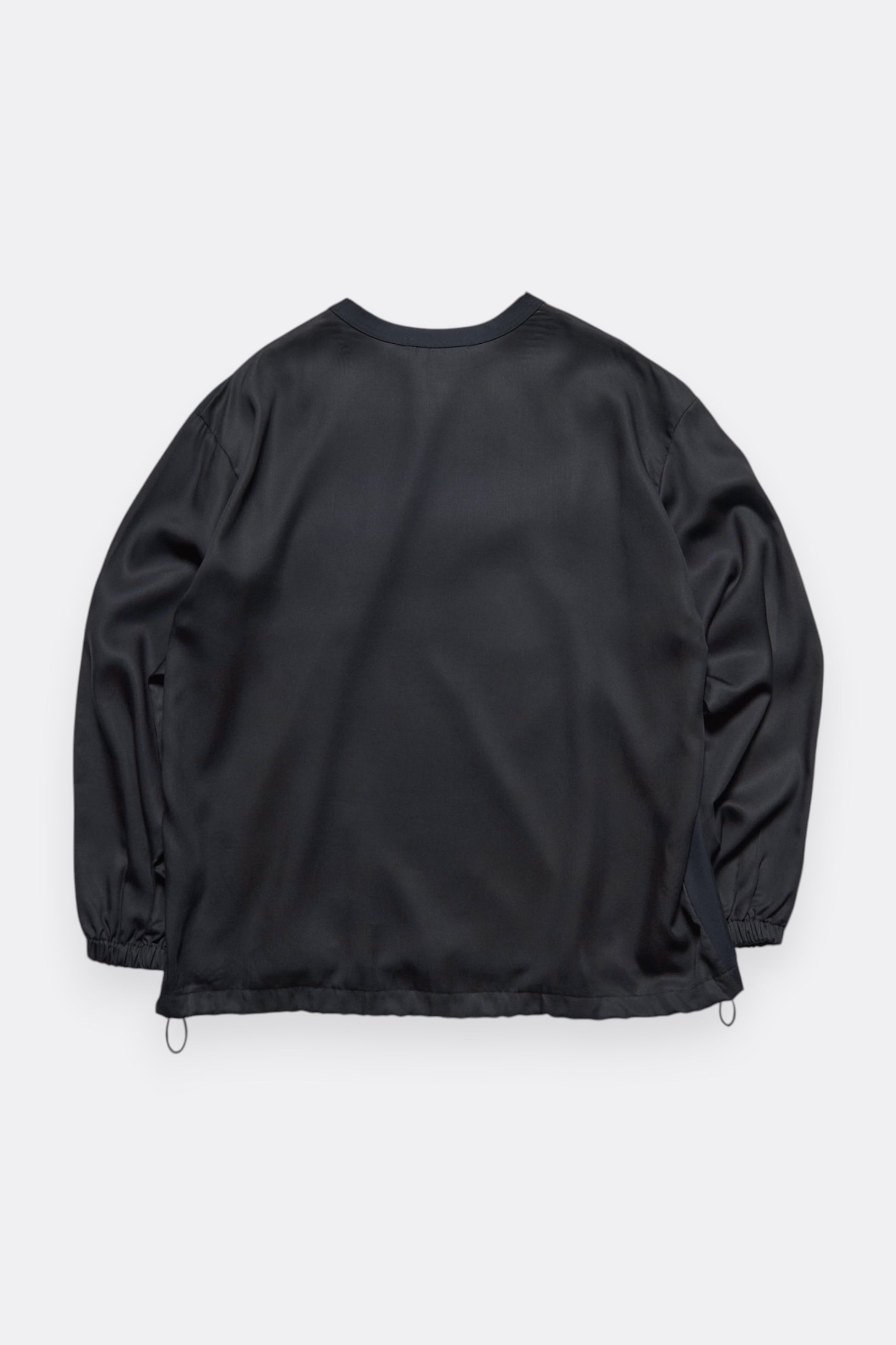 Sophnet Fabric-Mix L/S Top Black | Haut Lyocell Fabric-Mix Japon | Edgar Bdx