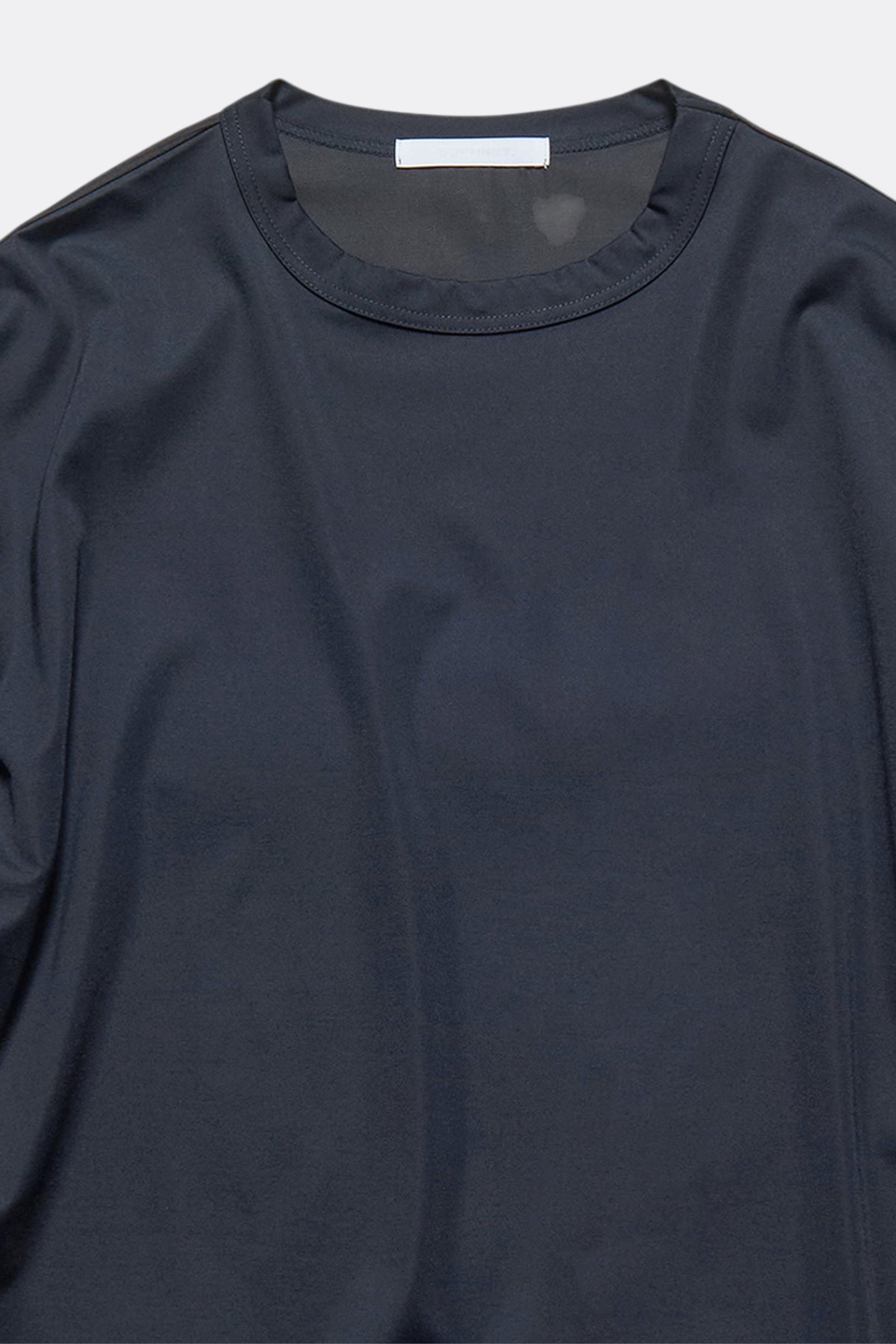 Sophnet Fabric-Mix L/S Top Black | Haut Lyocell Fabric-Mix Japon | Edgar Bdx
