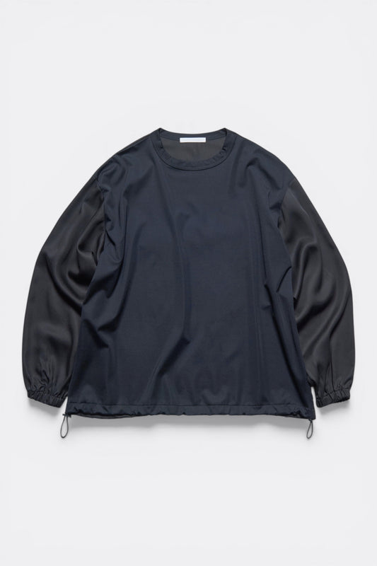 Sophnet Fabric-Mix L/S Top Black | Haut Lyocell Fabric-Mix Japon | Edgar Bdx