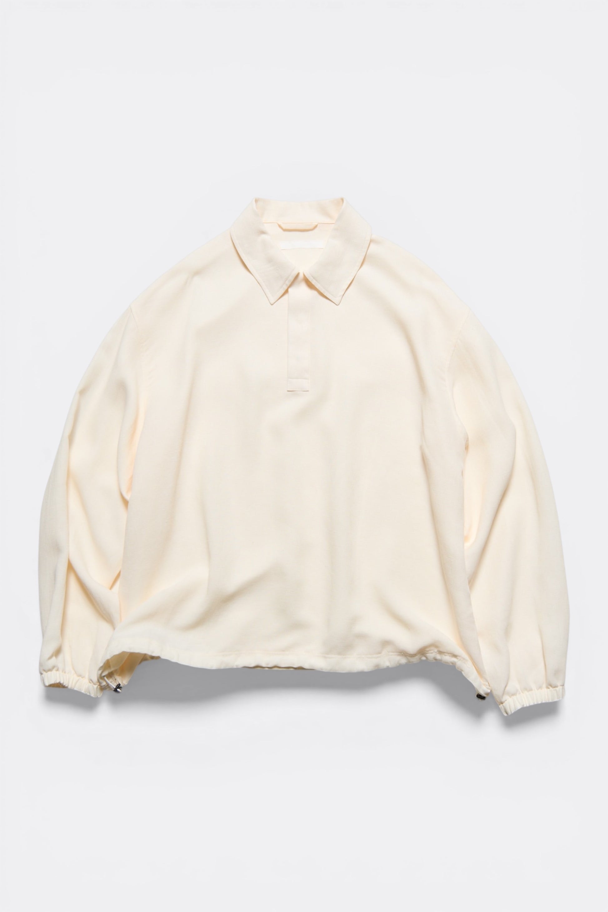 Sophnet Linen Mesh L/S Polo Off White | Polo Lin Rayonne Japon | Edgar Bdx
