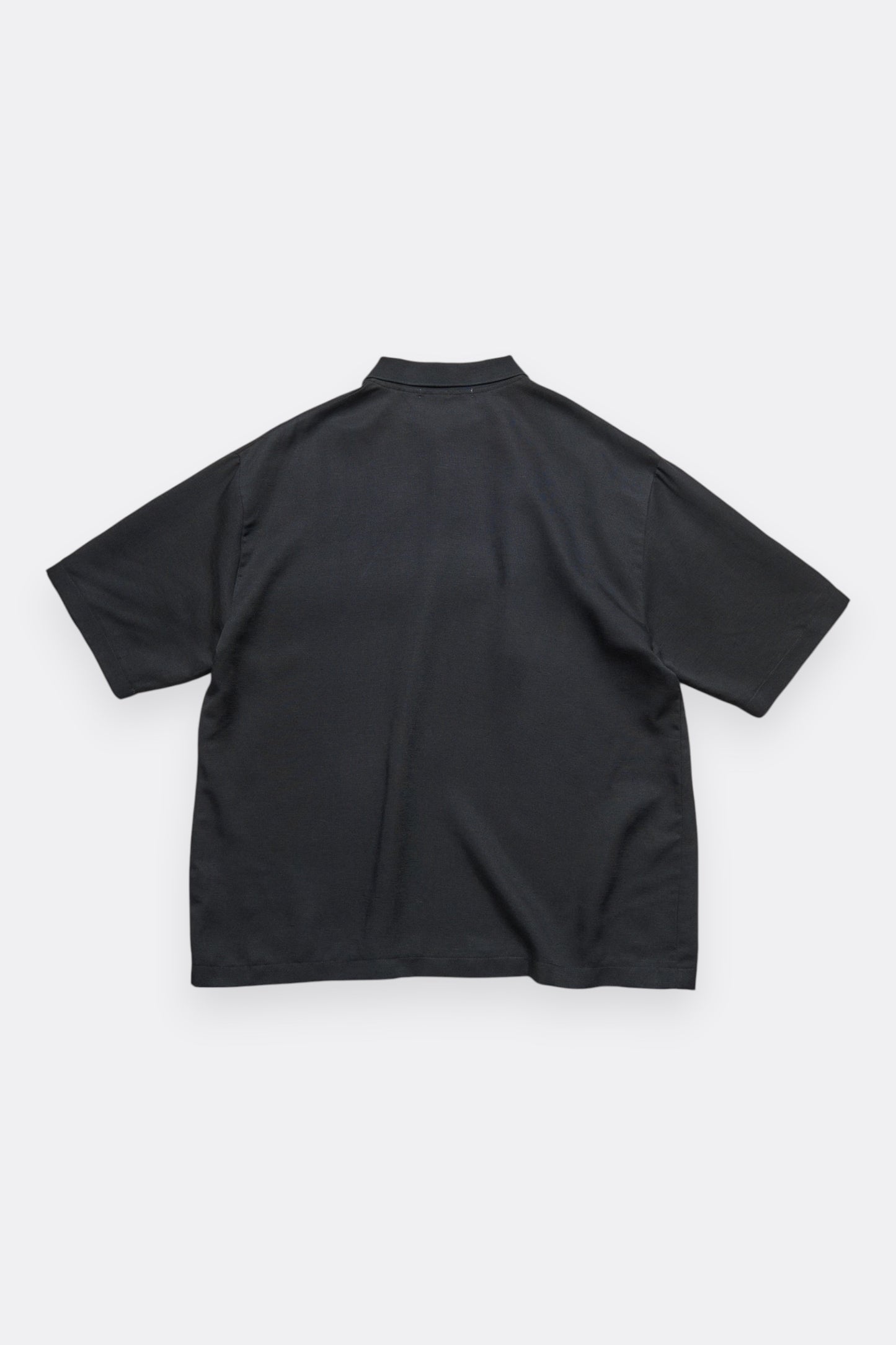 Sophnet Linen Mesh Oversized Polo Black | Polo Lin Acétate Oversize | Edgar Bdx