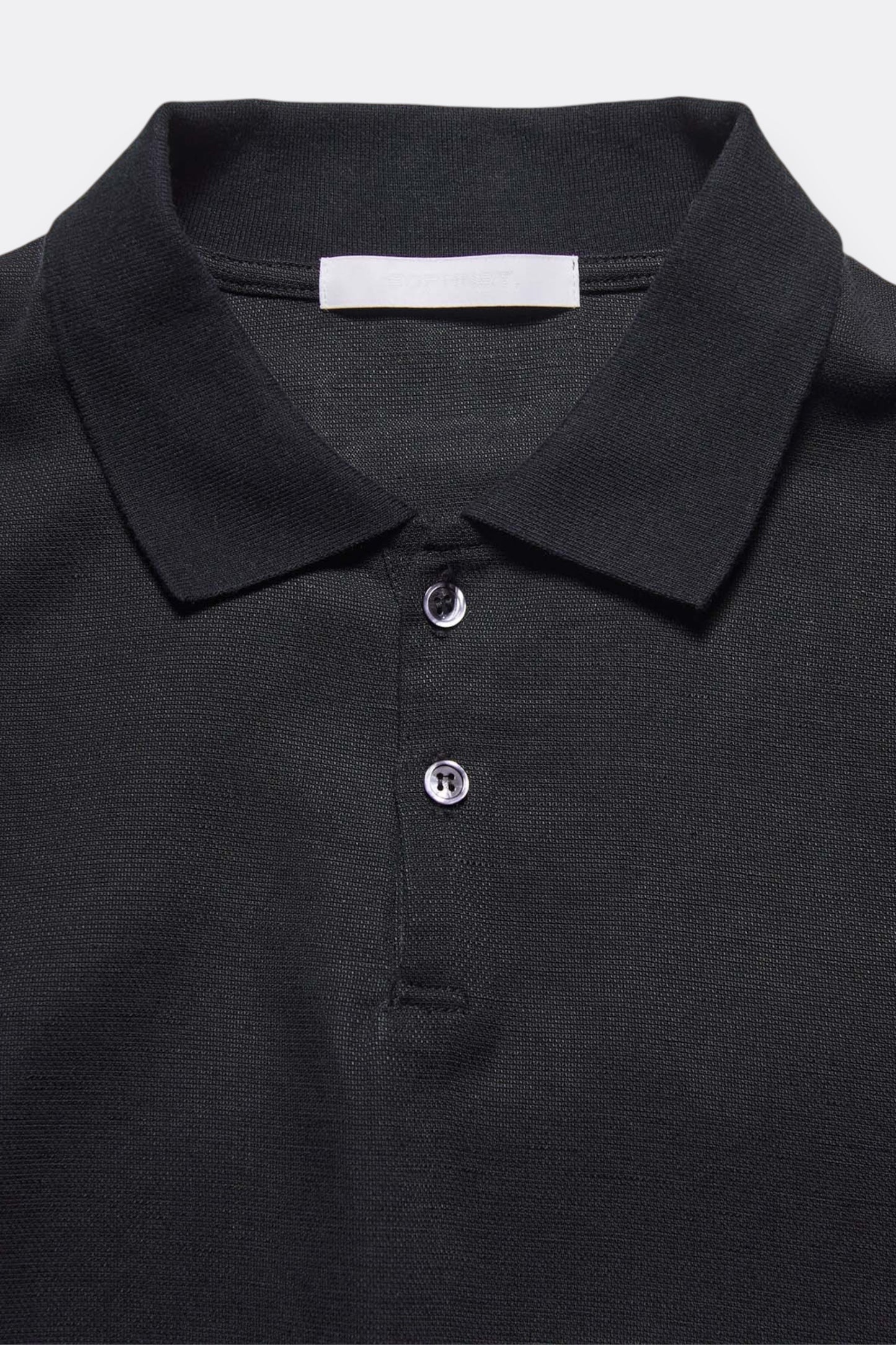 Sophnet Linen Mesh Oversized Polo Black | Polo Lin Acétate Oversize | Edgar Bdx