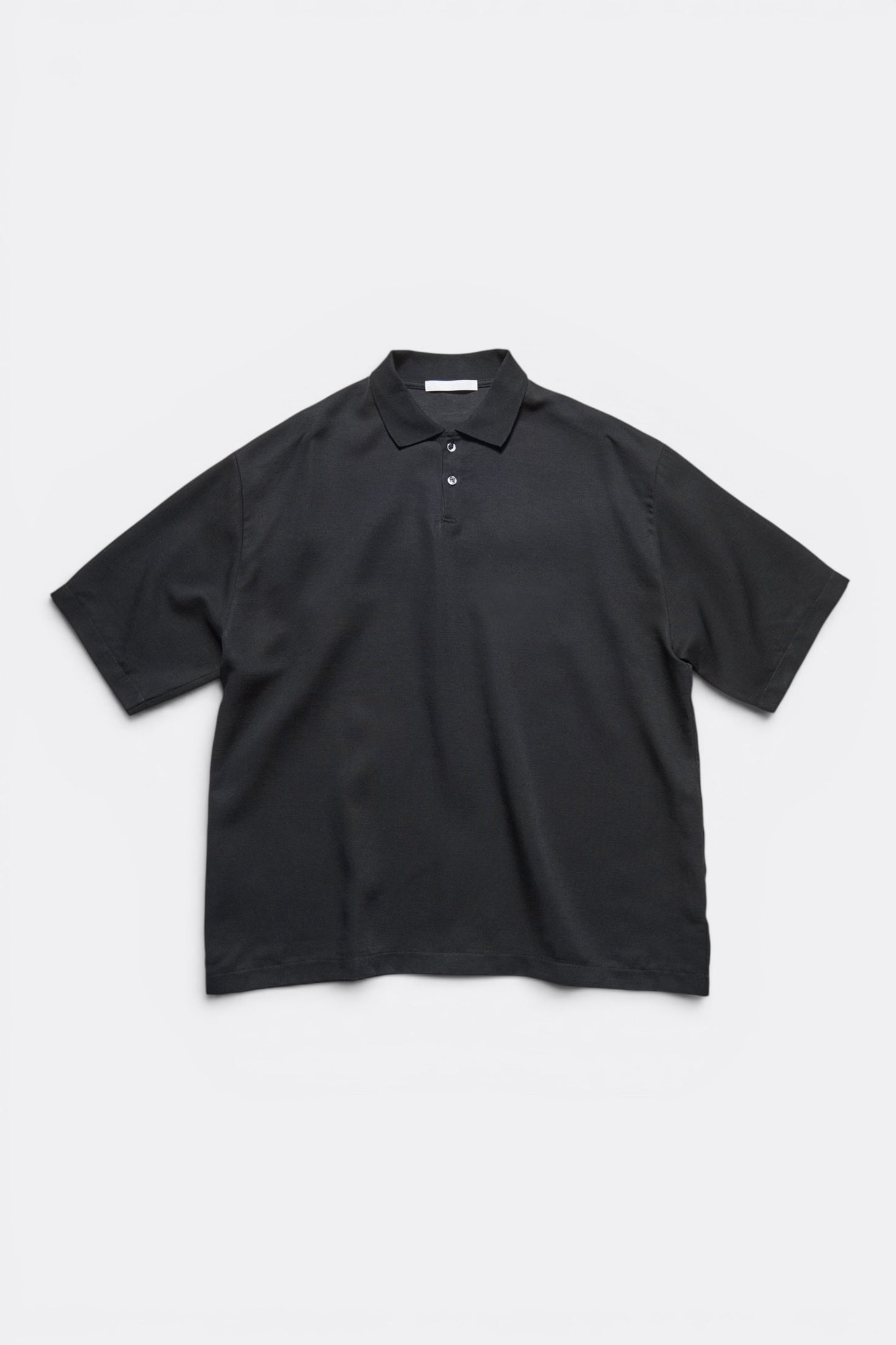 Sophnet Linen Mesh Oversized Polo Black | Polo Lin Acétate Oversize | Edgar Bdx