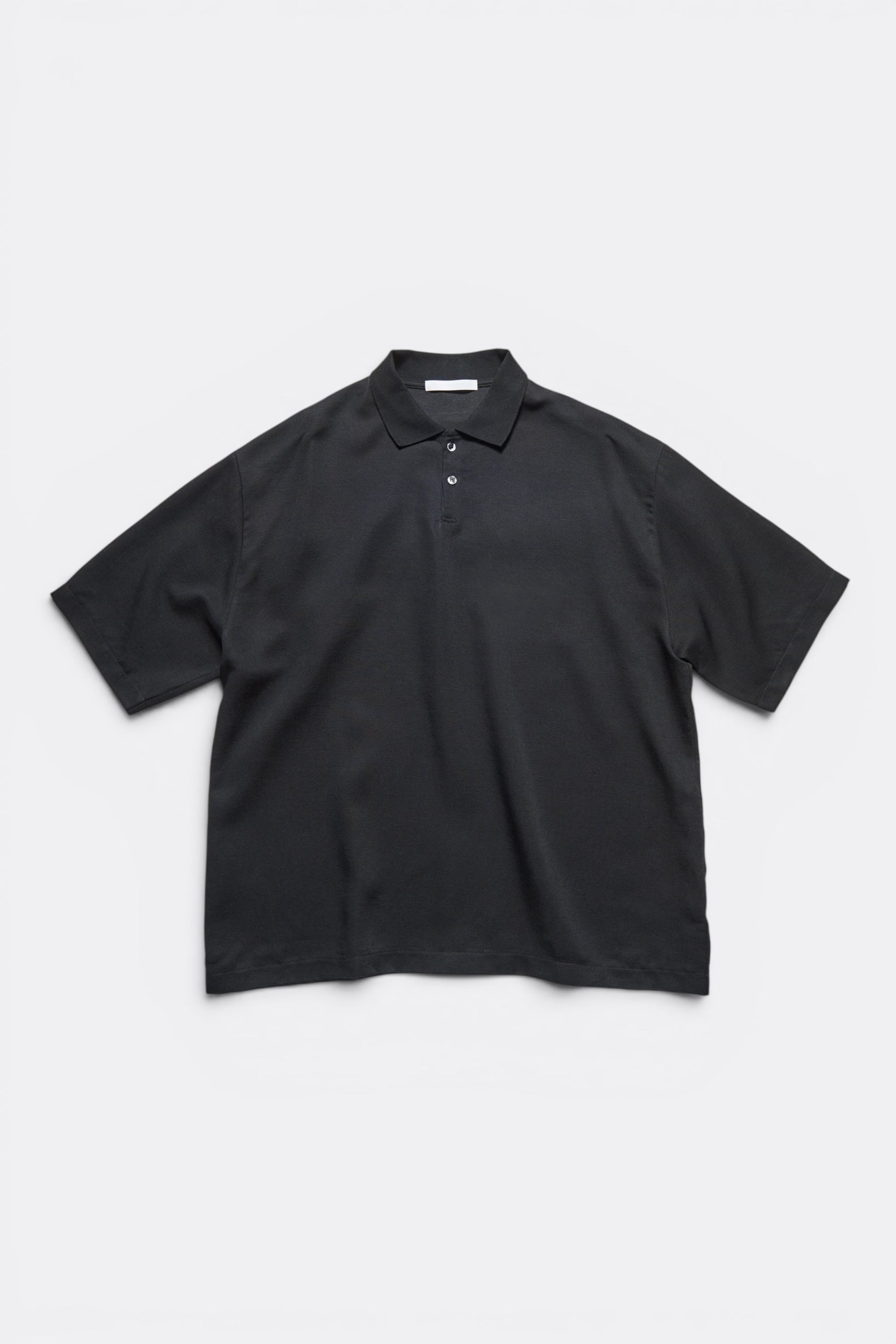 Sophnet Linen Mesh Oversized Polo Black | Polo Lin Acétate Oversize | Edgar Bdx
