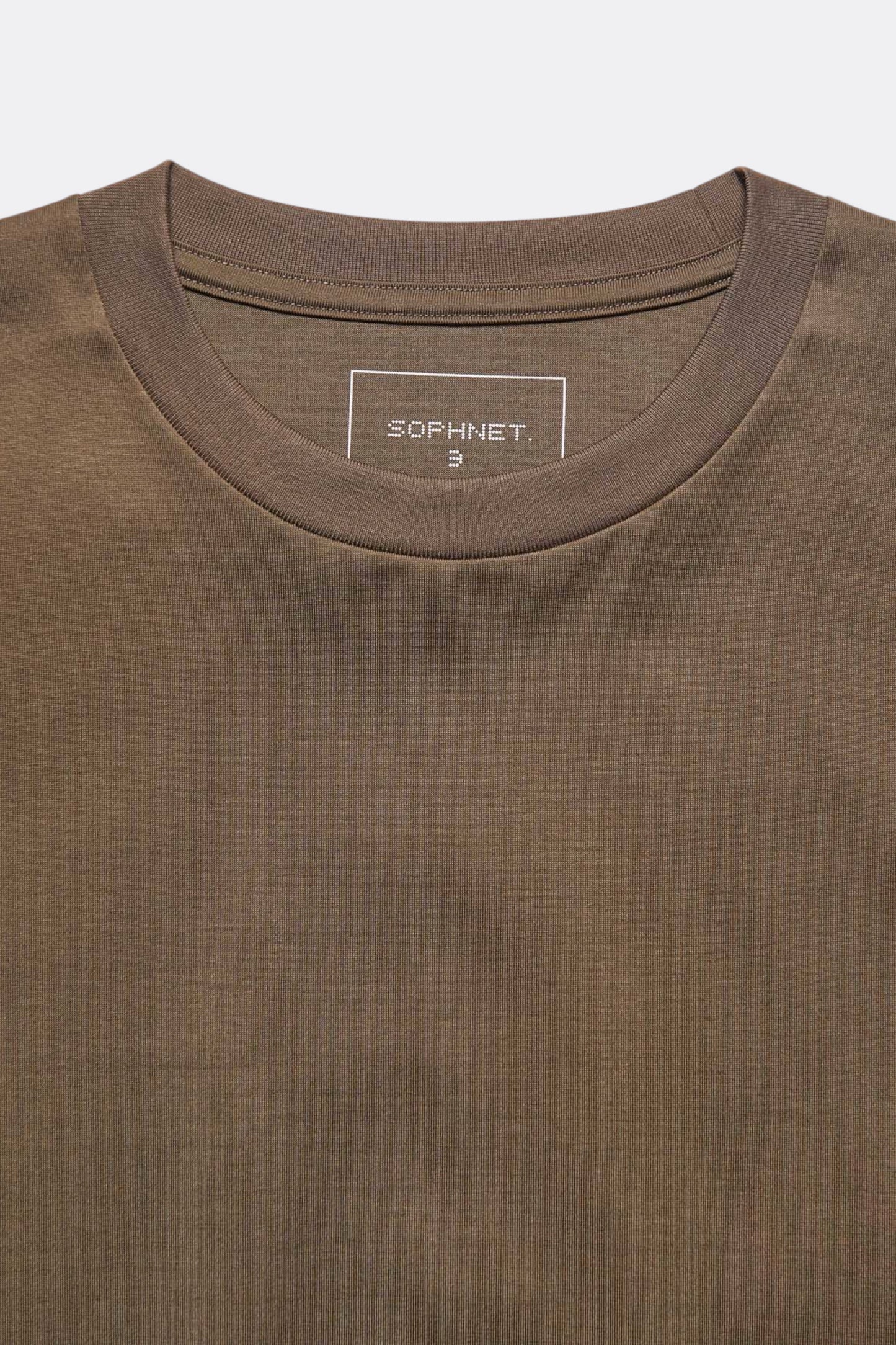 Sophnet Luster Cotton Essential Tee Brown | T-Shirt Coton Premium Japon | Edgar Bdx