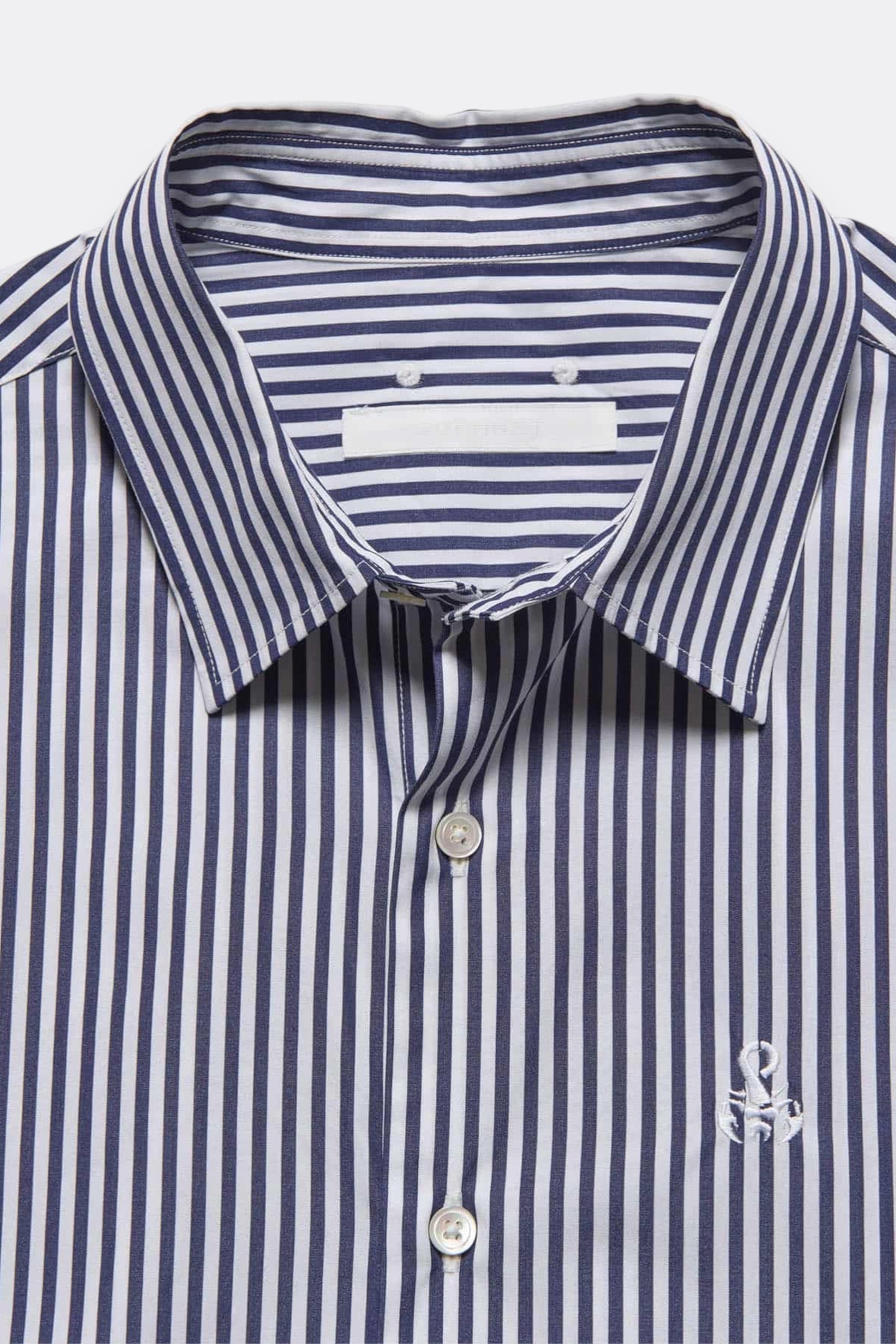 Sophnet Suvin Giza Relax-Fit Shirt Navy Stripe | Chemise Coton Rare | Edgar Bdx