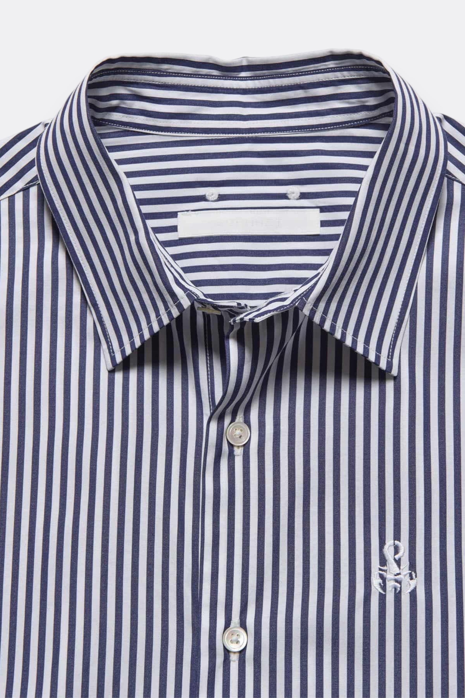 Sophnet Suvin Giza Relax-Fit Shirt Navy Stripe | Chemise Coton Rare | Edgar Bdx