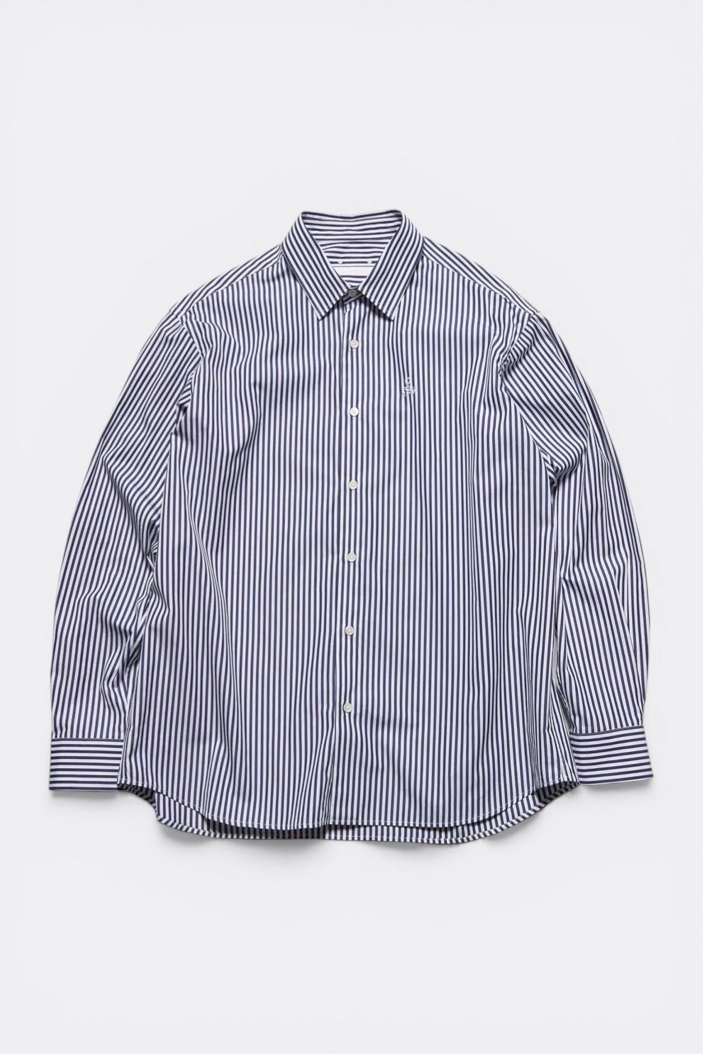 Sophnet Suvin Giza Relax-Fit Shirt Navy Stripe | Chemise Coton Rare | Edgar Bdx
